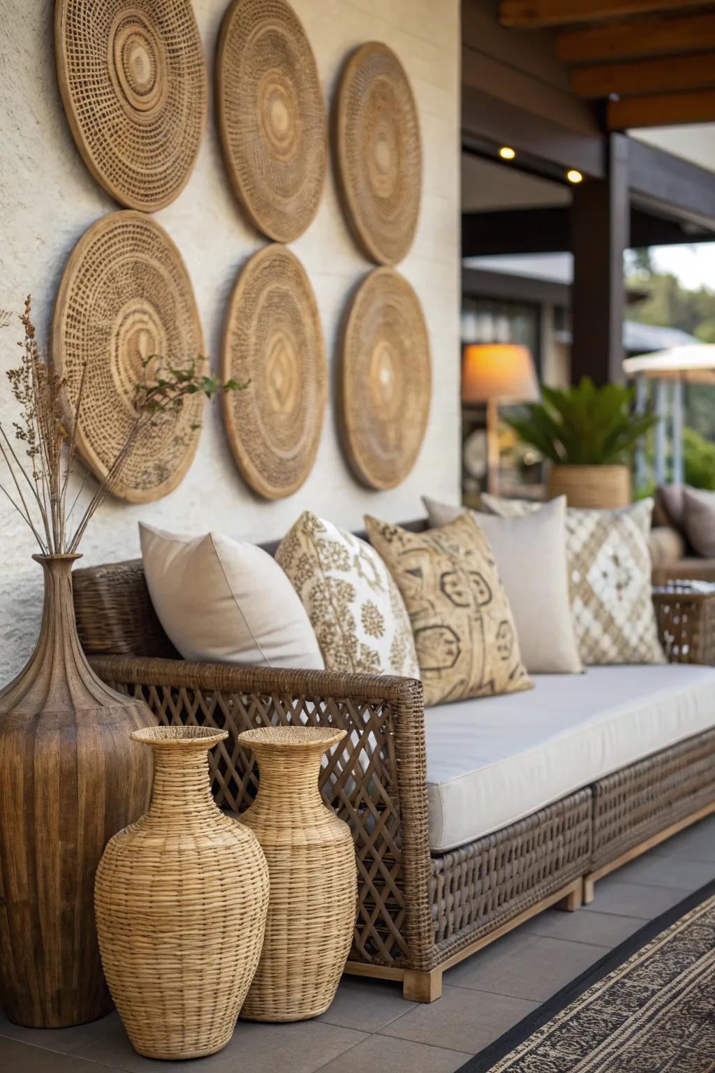 With complementary decor, enhance the inherent beauty.