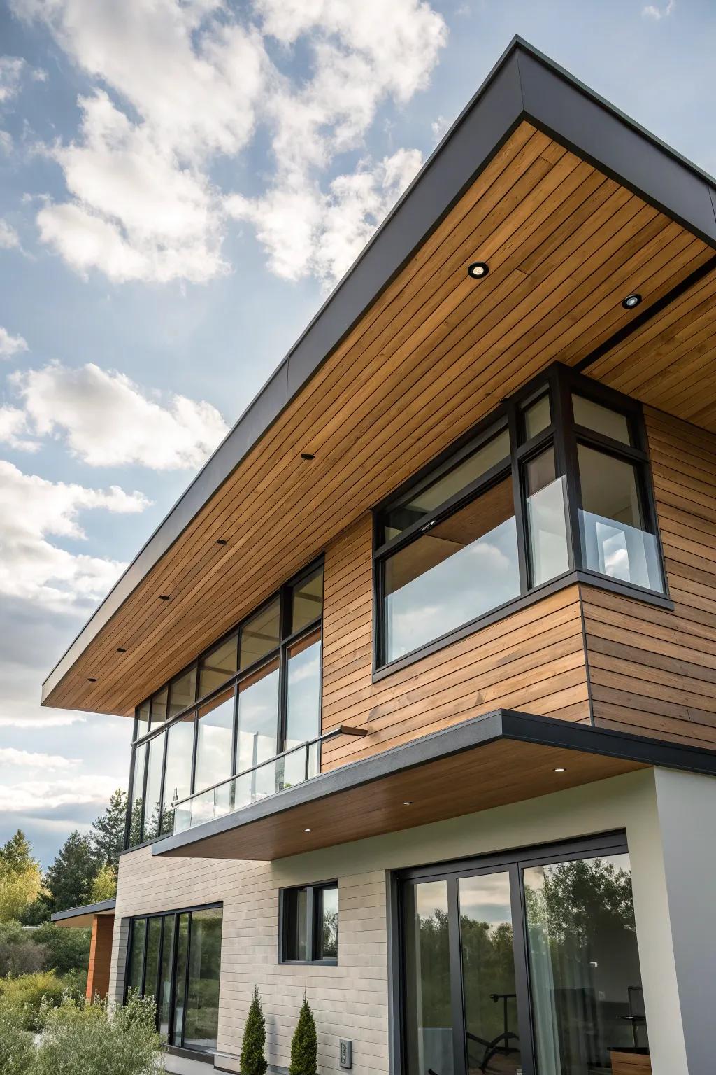 Straight grains create a sensation of spaciousness.