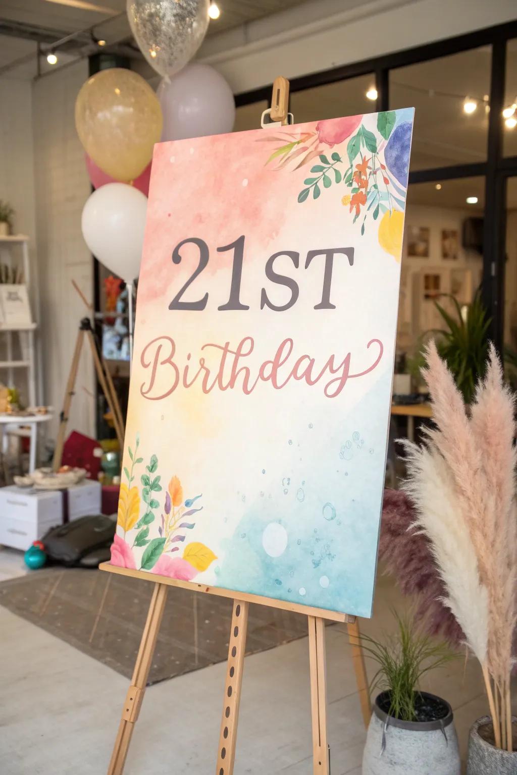 Watercolor designs add a splash of imagination.