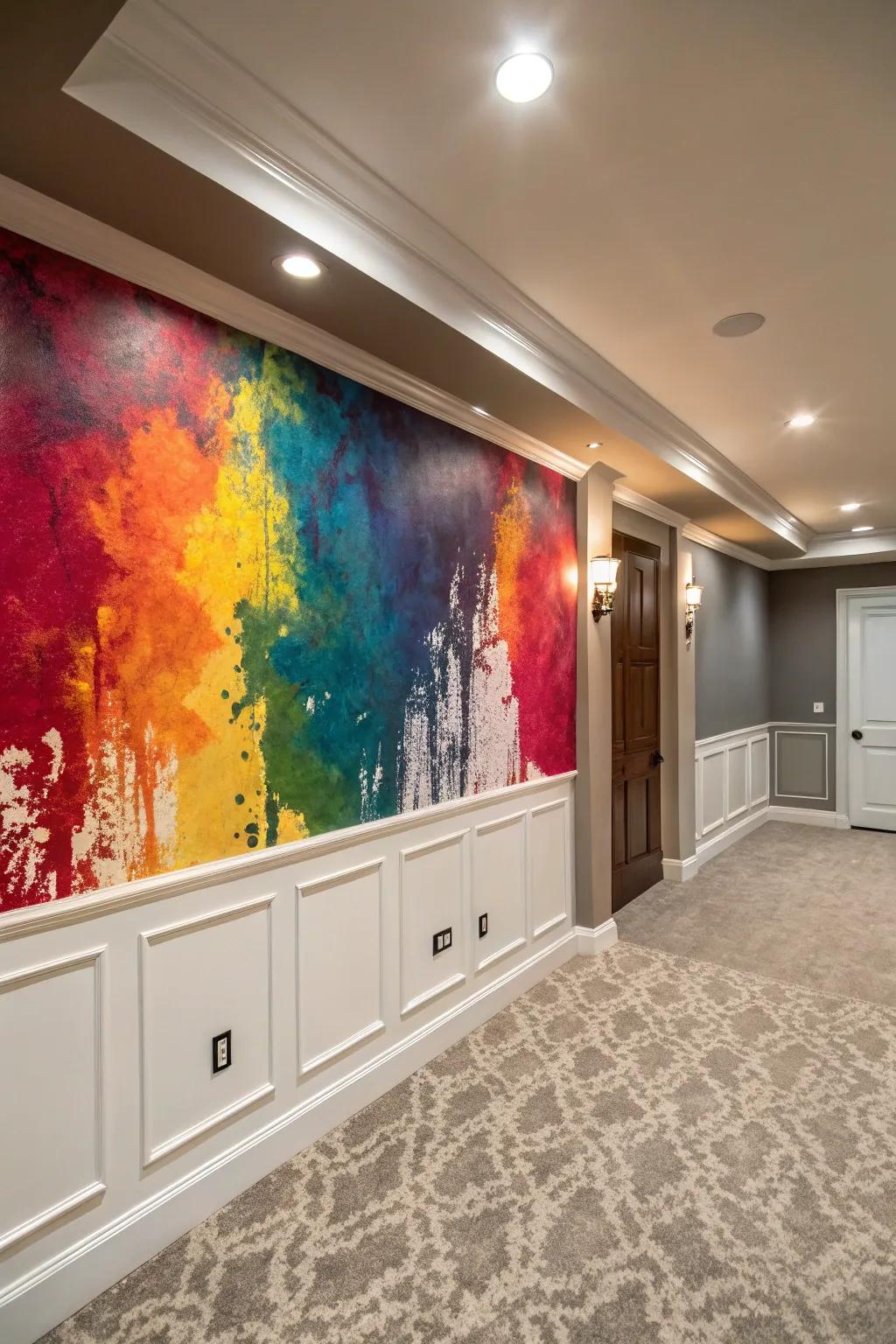 Highlight surfaces instill color and establish an engaging focal point.