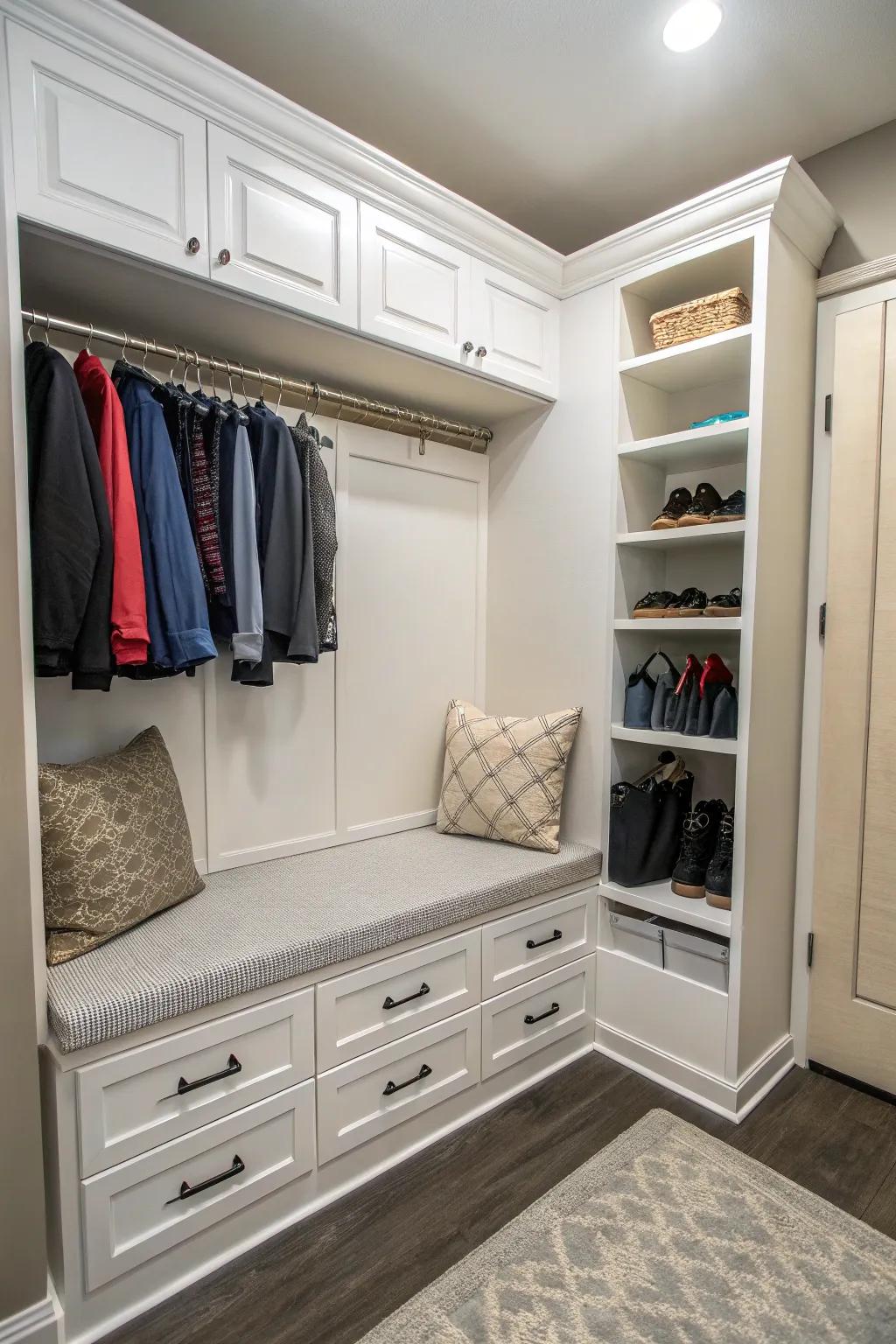 Functional furniture can transform your closet.