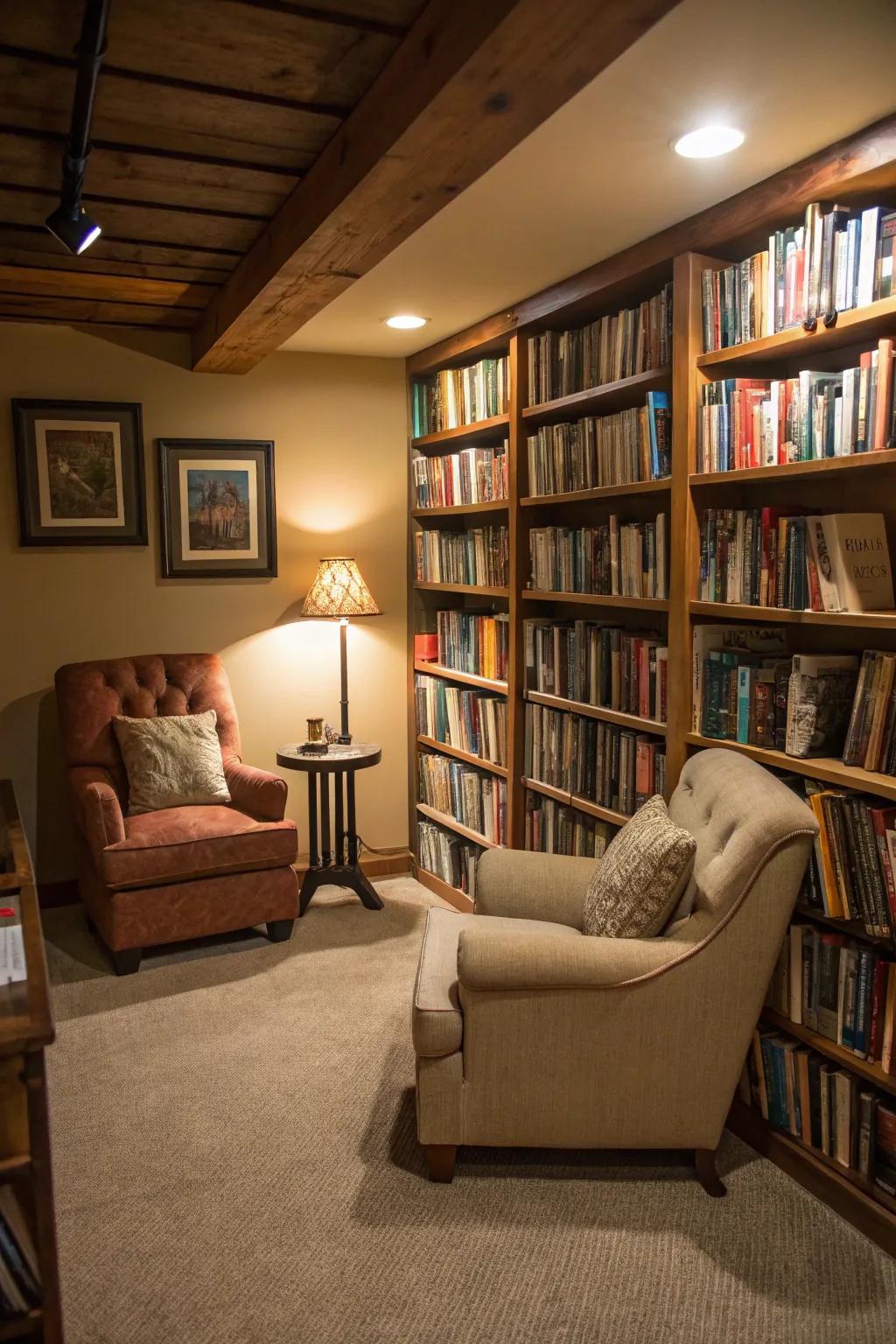 Immerse yourself in reading in a dedicated space.