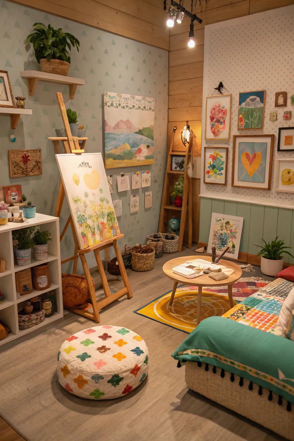 An imaginative studio is where creativity flows.