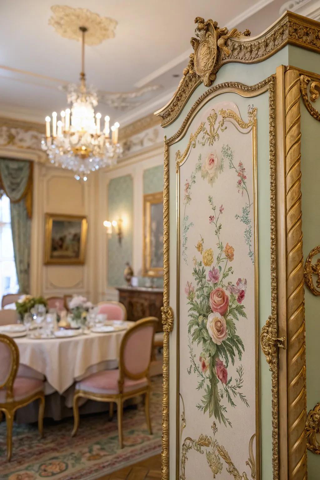 Include a hint of elegance with Rococo art.