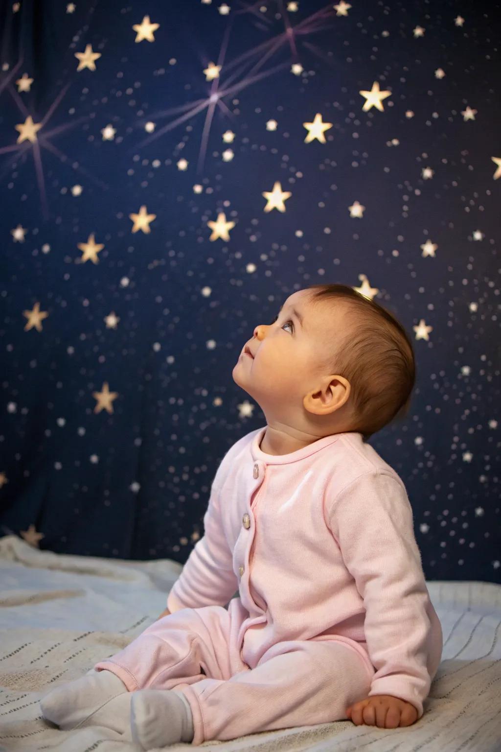 A bewitching constellated nocturne scene.
