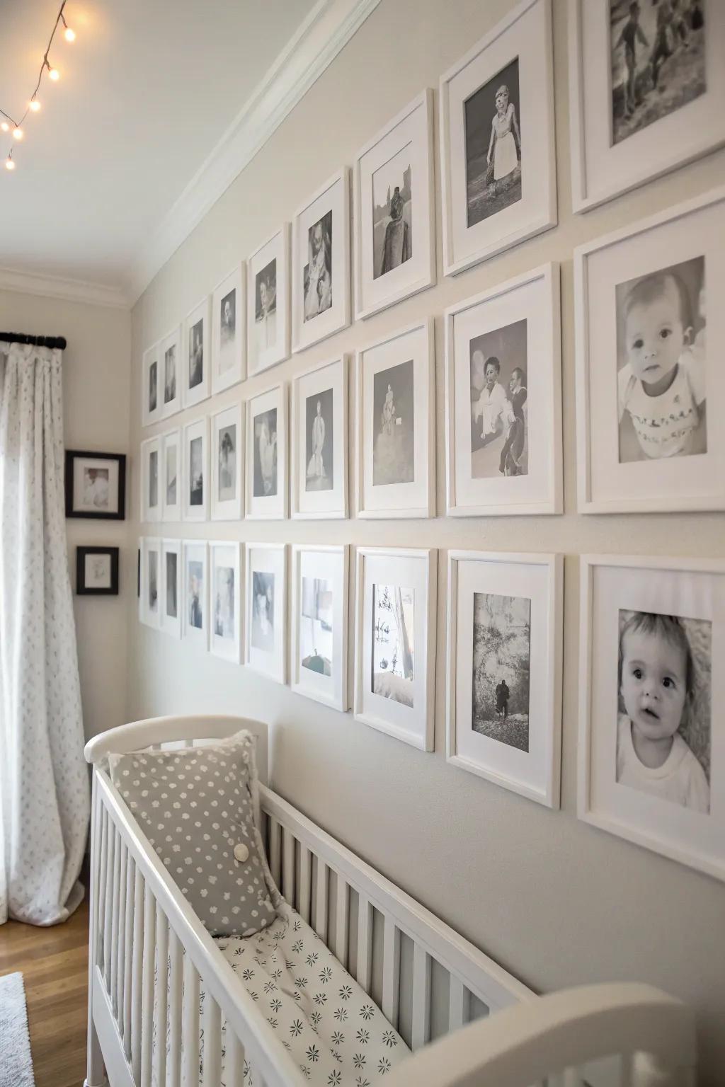 A monochrome palette delivers a timeless elegance.