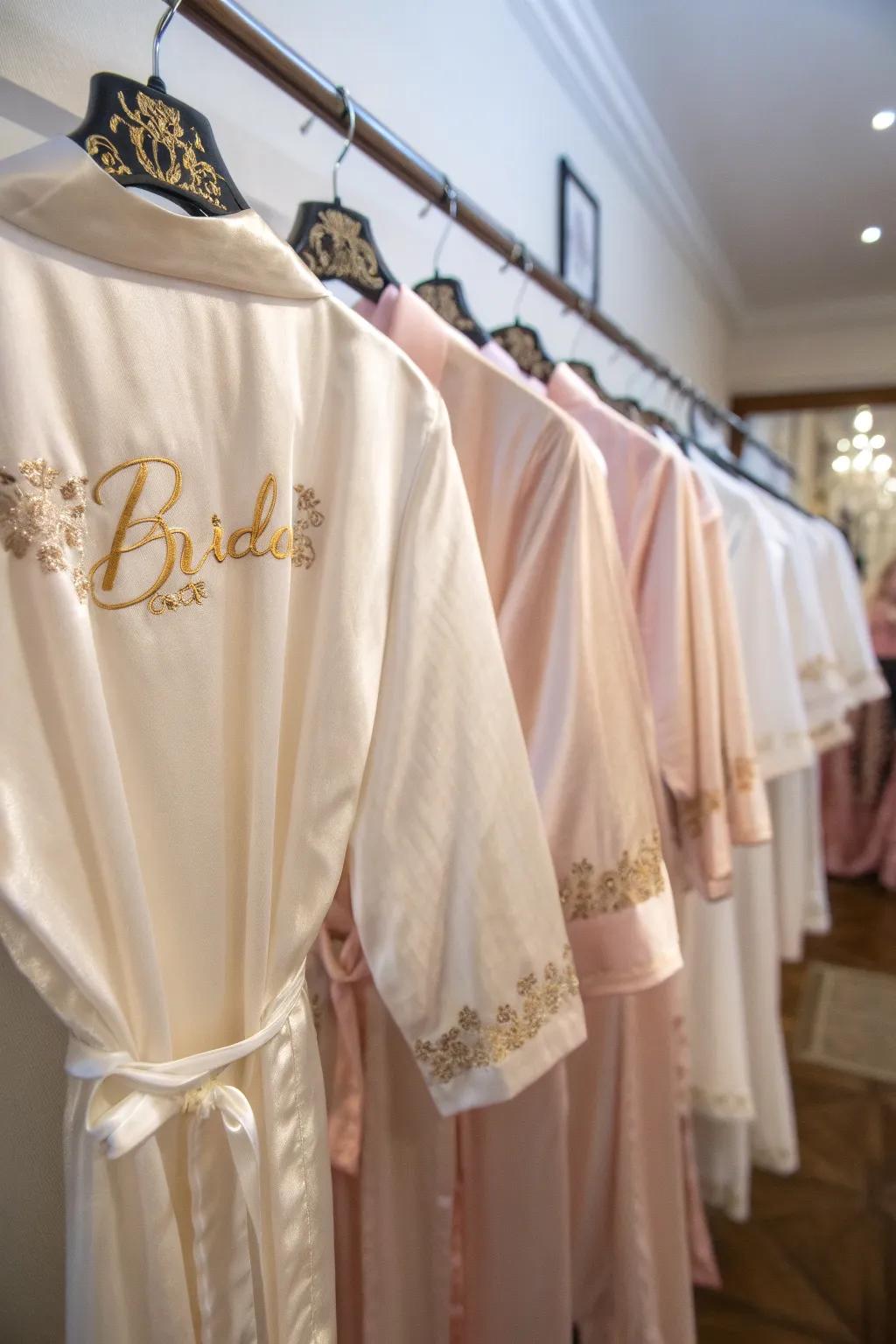 Personalized robes that add a hint of luxury.