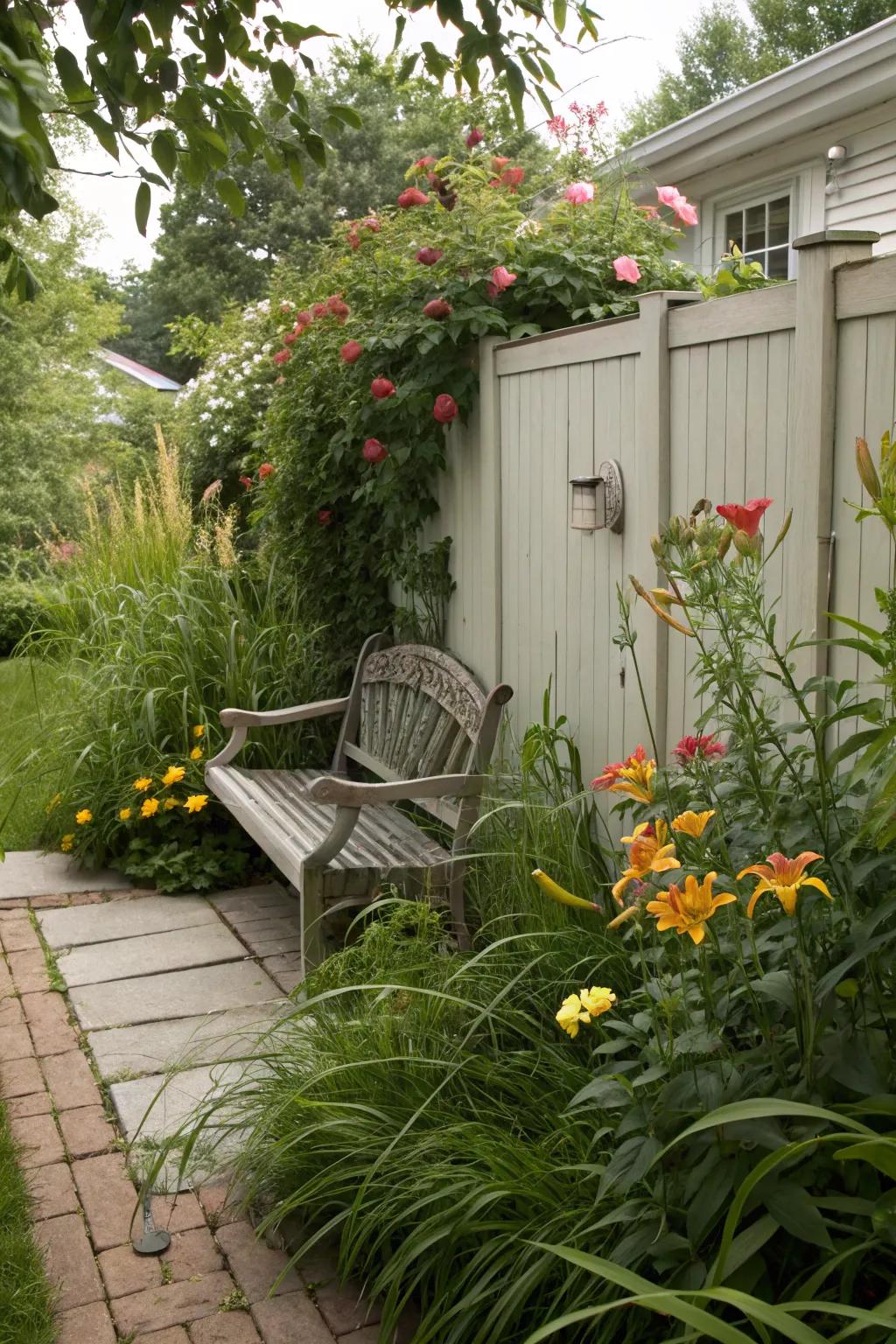 A hidden backyard retreat for peaceful relaxation