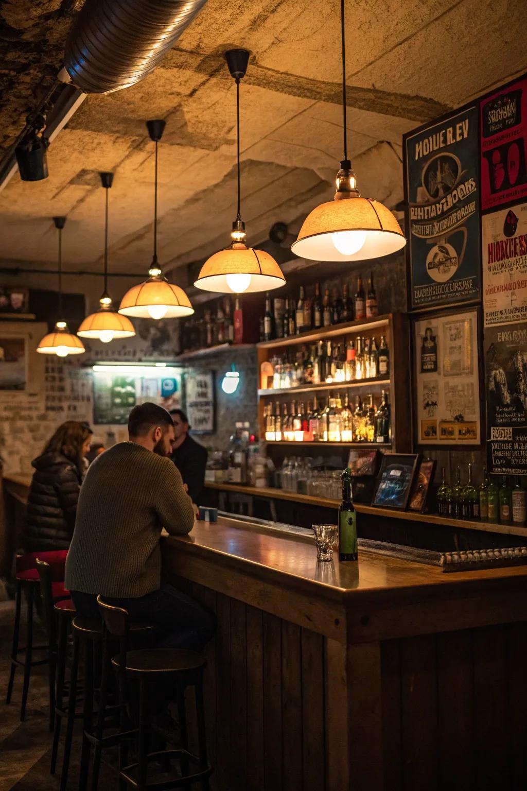 Ambient lighting sets the perfect mood.