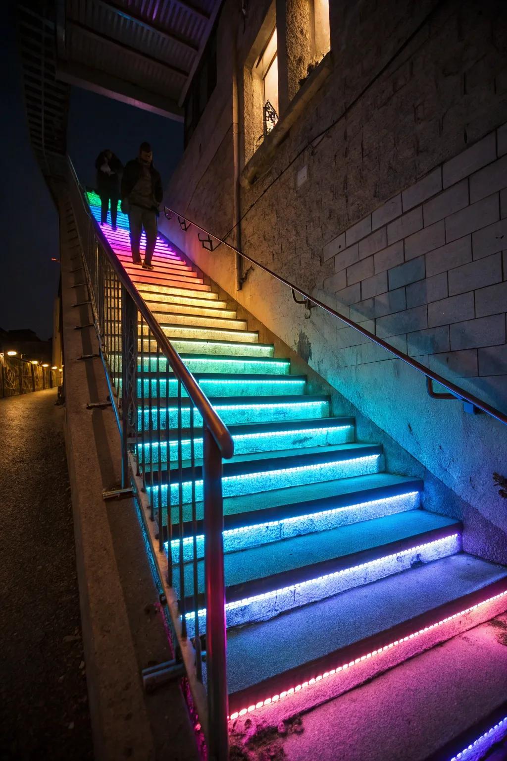 Customize your space with dynamic color LEDs.