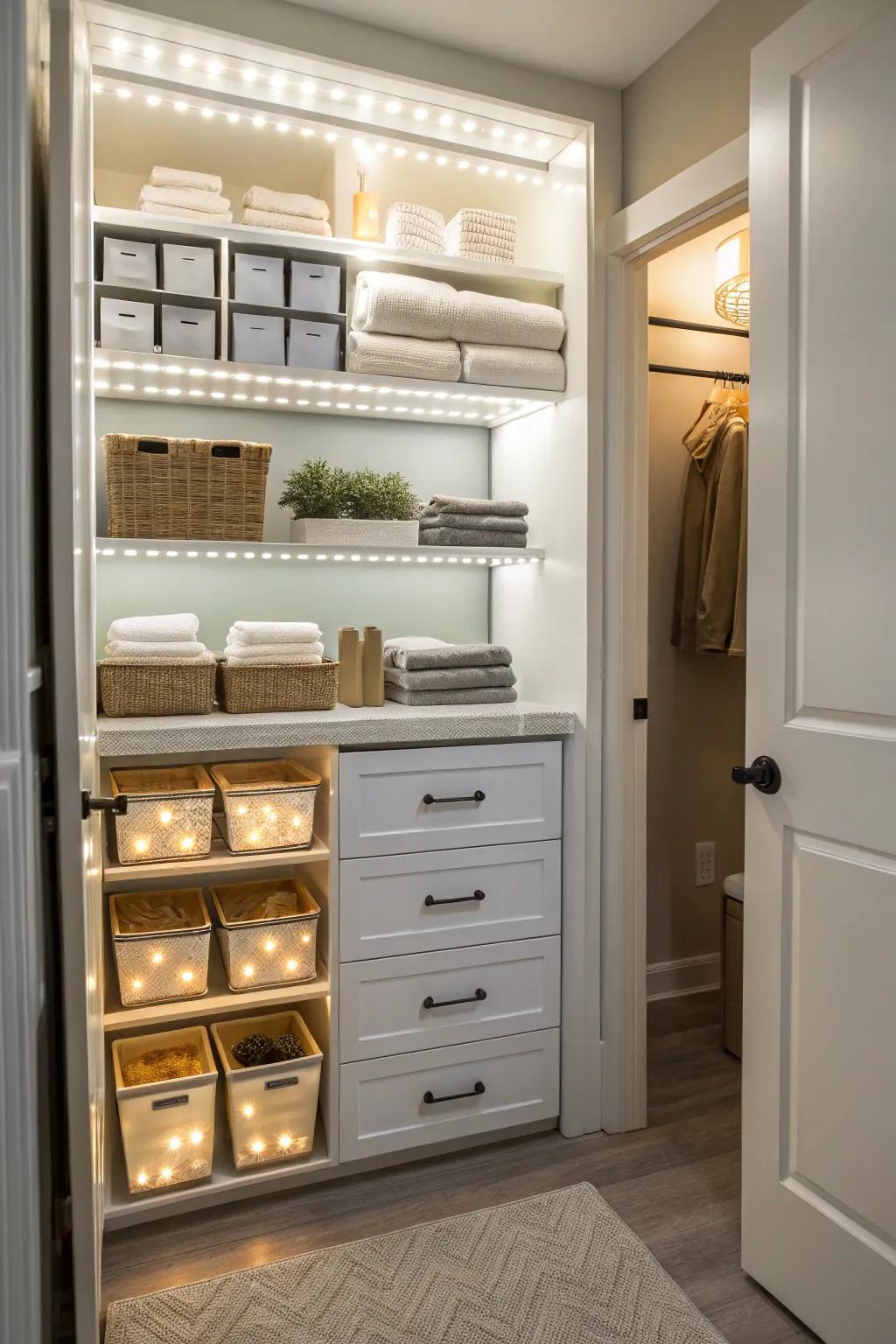 With simple-to-install LED lights, brighten your space.