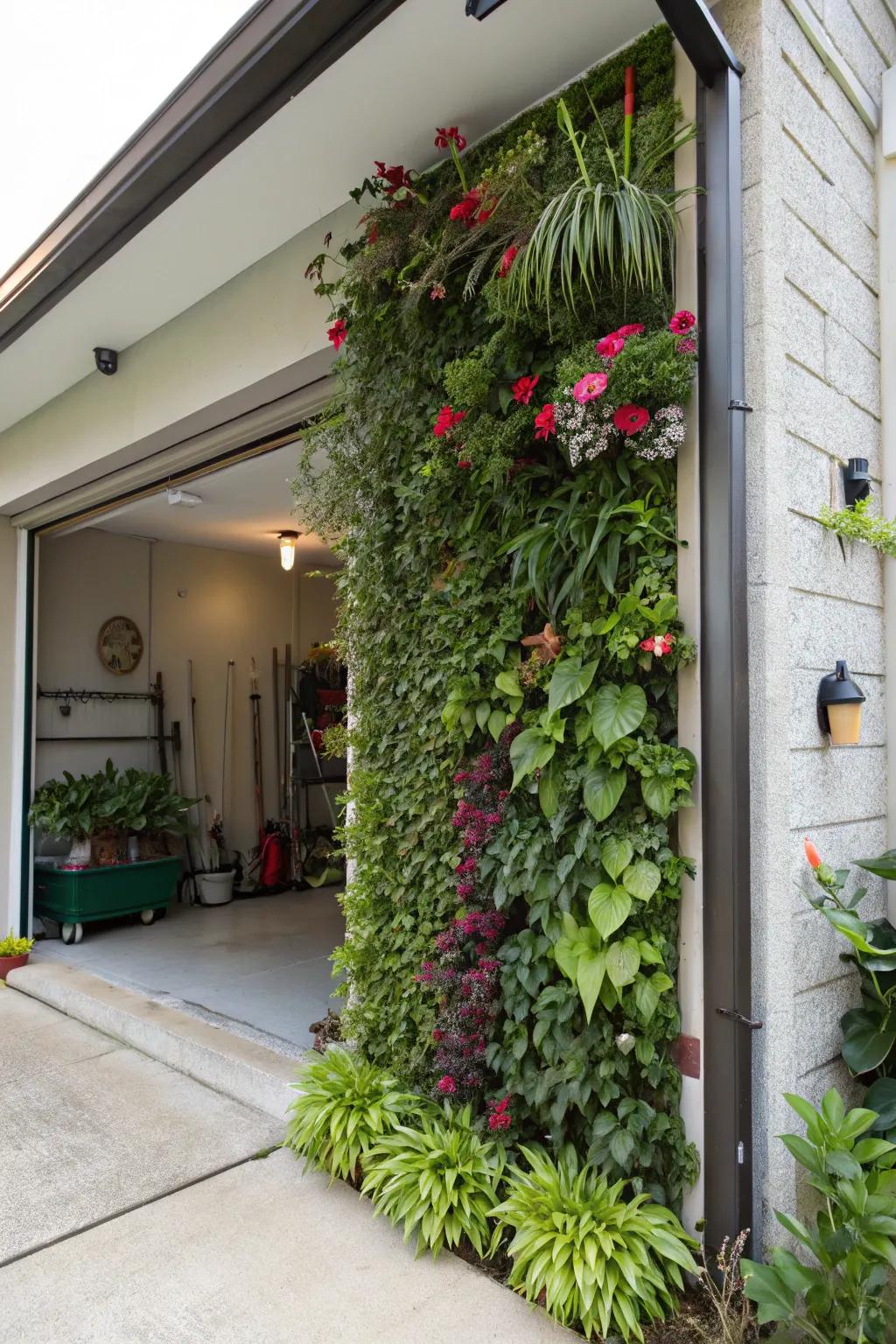 With a vibrant vertical garden, bring nature inside.