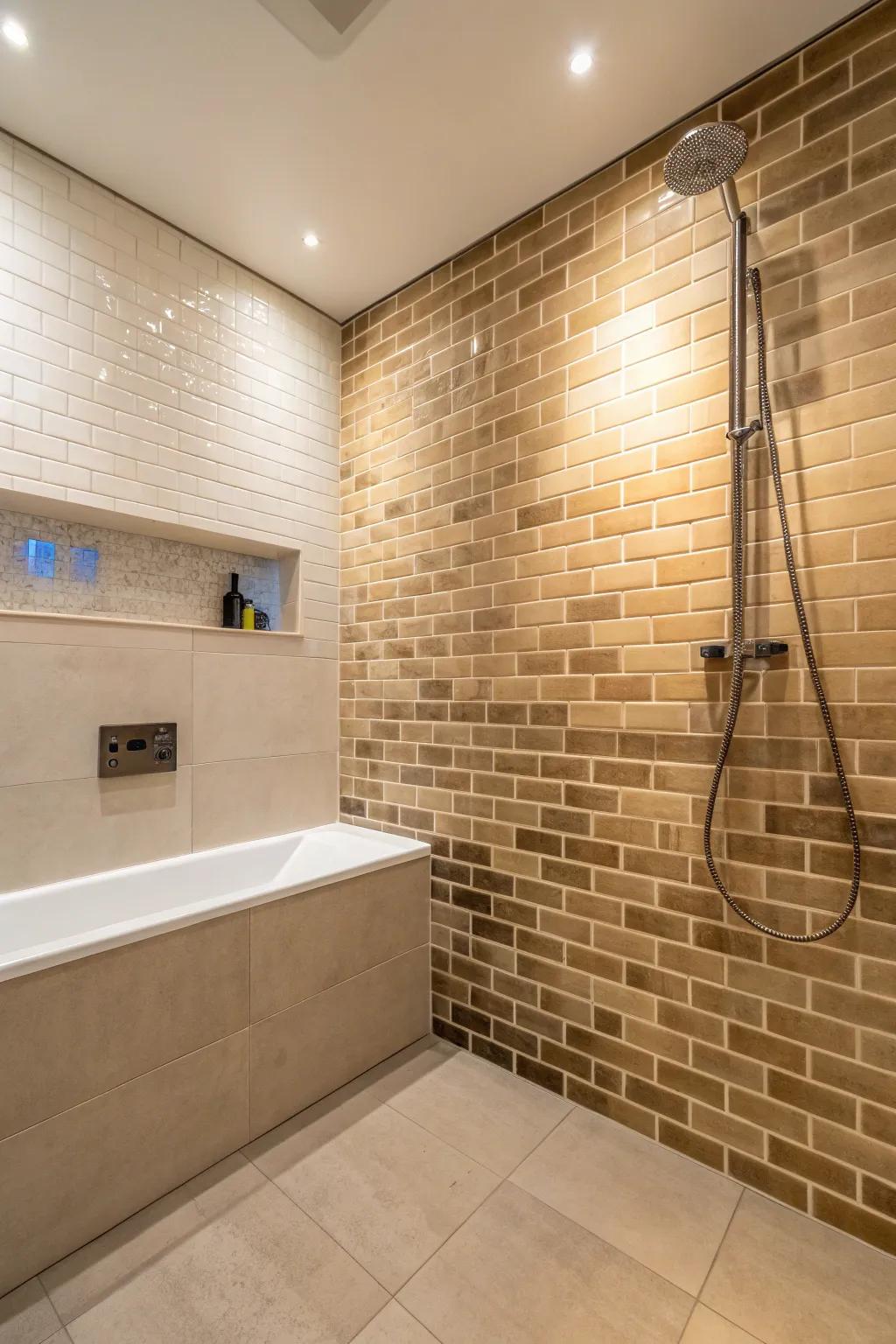 Ombre squares contribute a sophisticated and artistic accent.