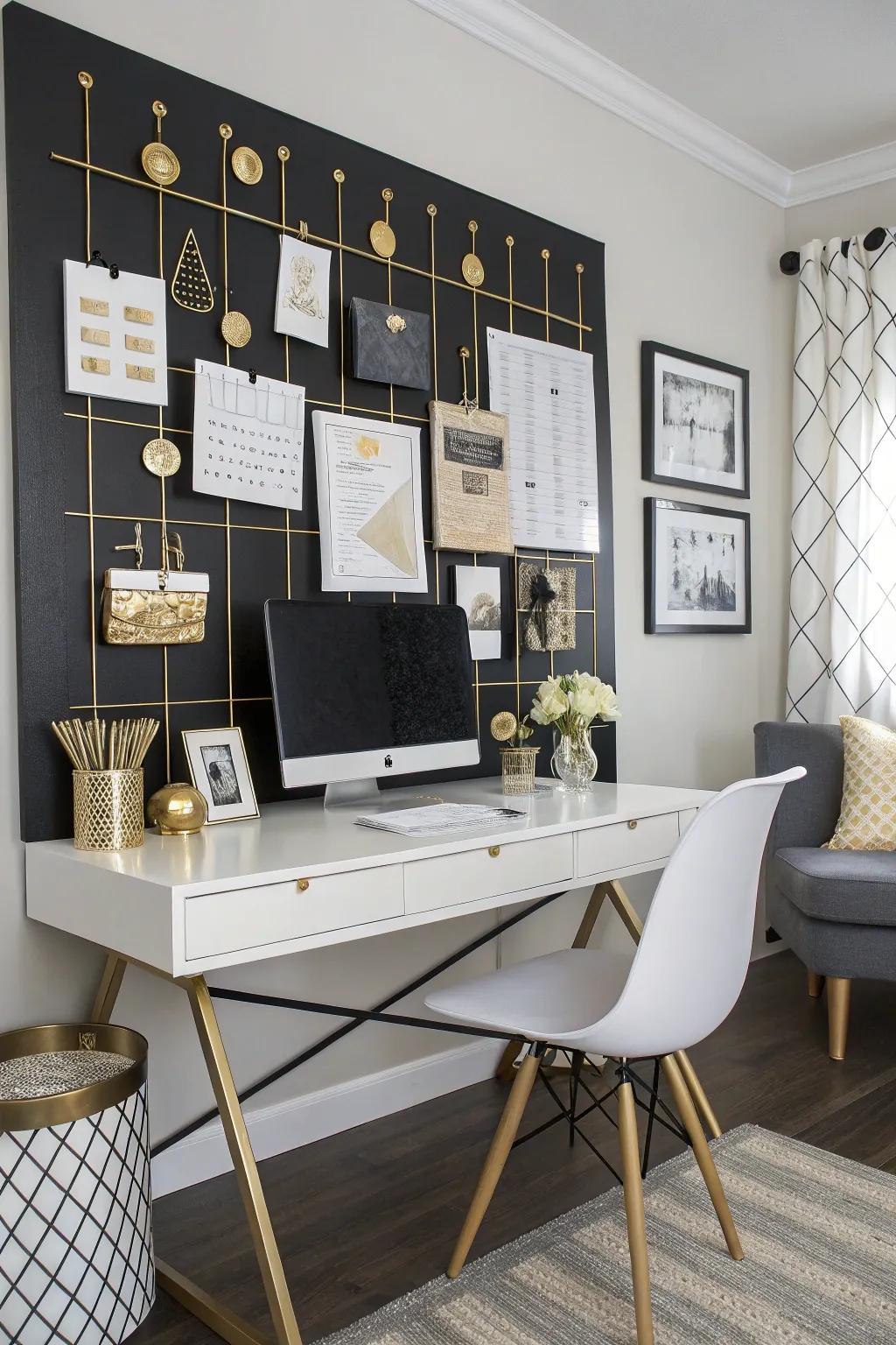 Achieve a striking visual effect with a dynamic duotone display board.