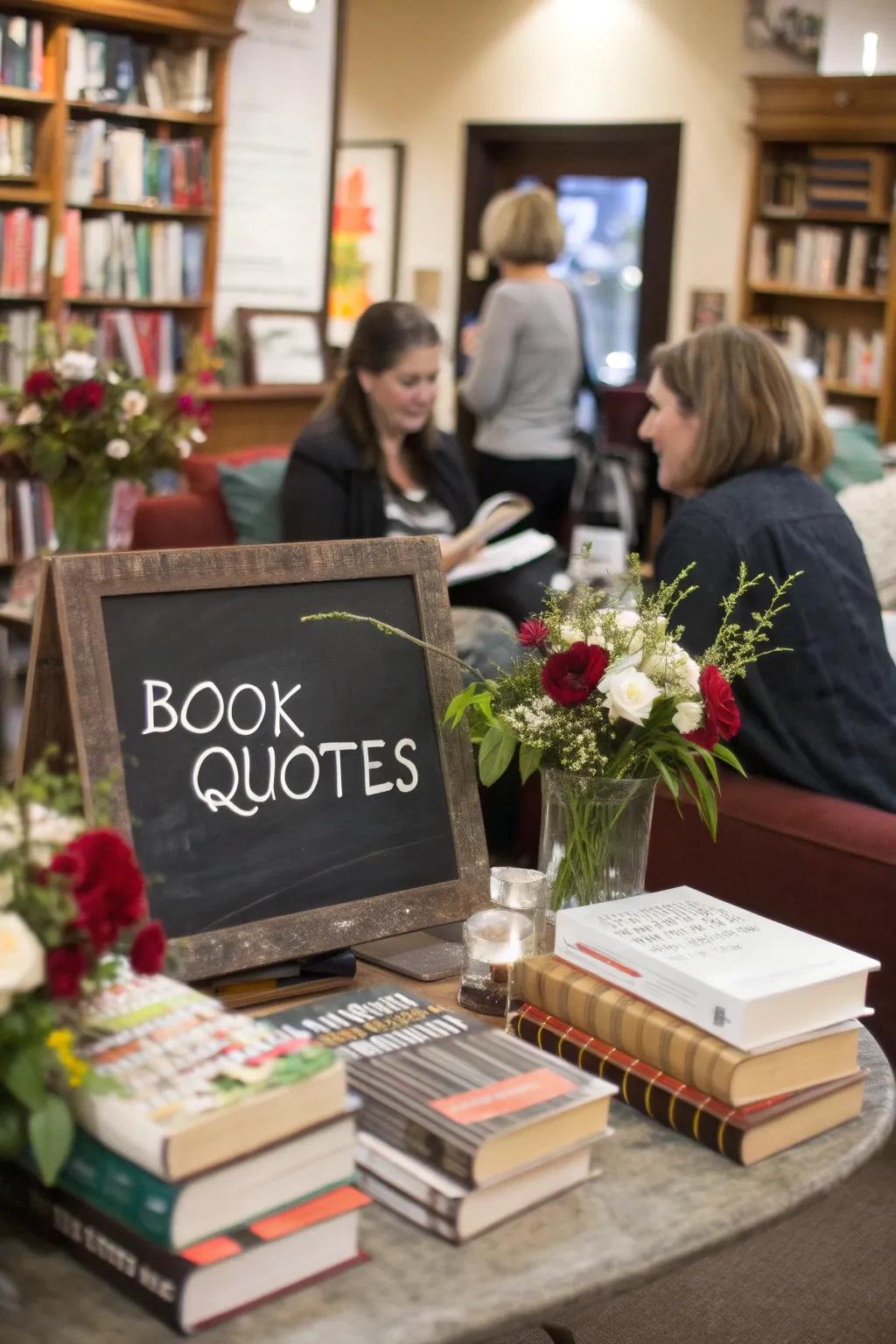 Slate surface boards add a personal feel.