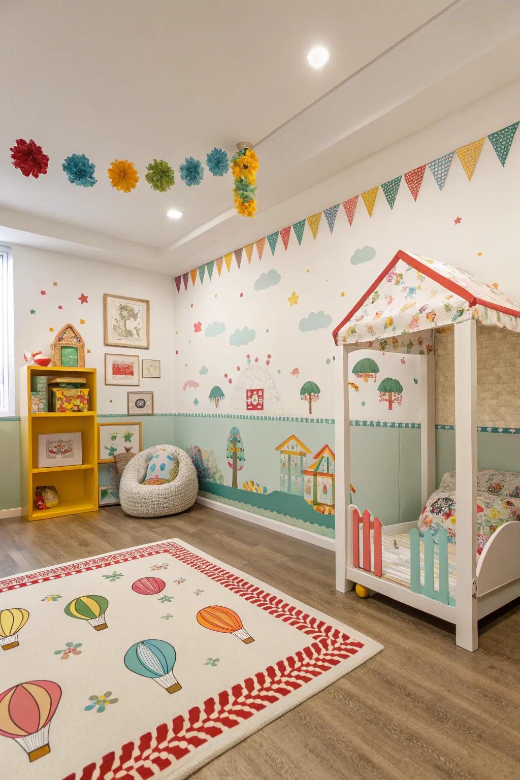 Playful borders enhance charm and personality.