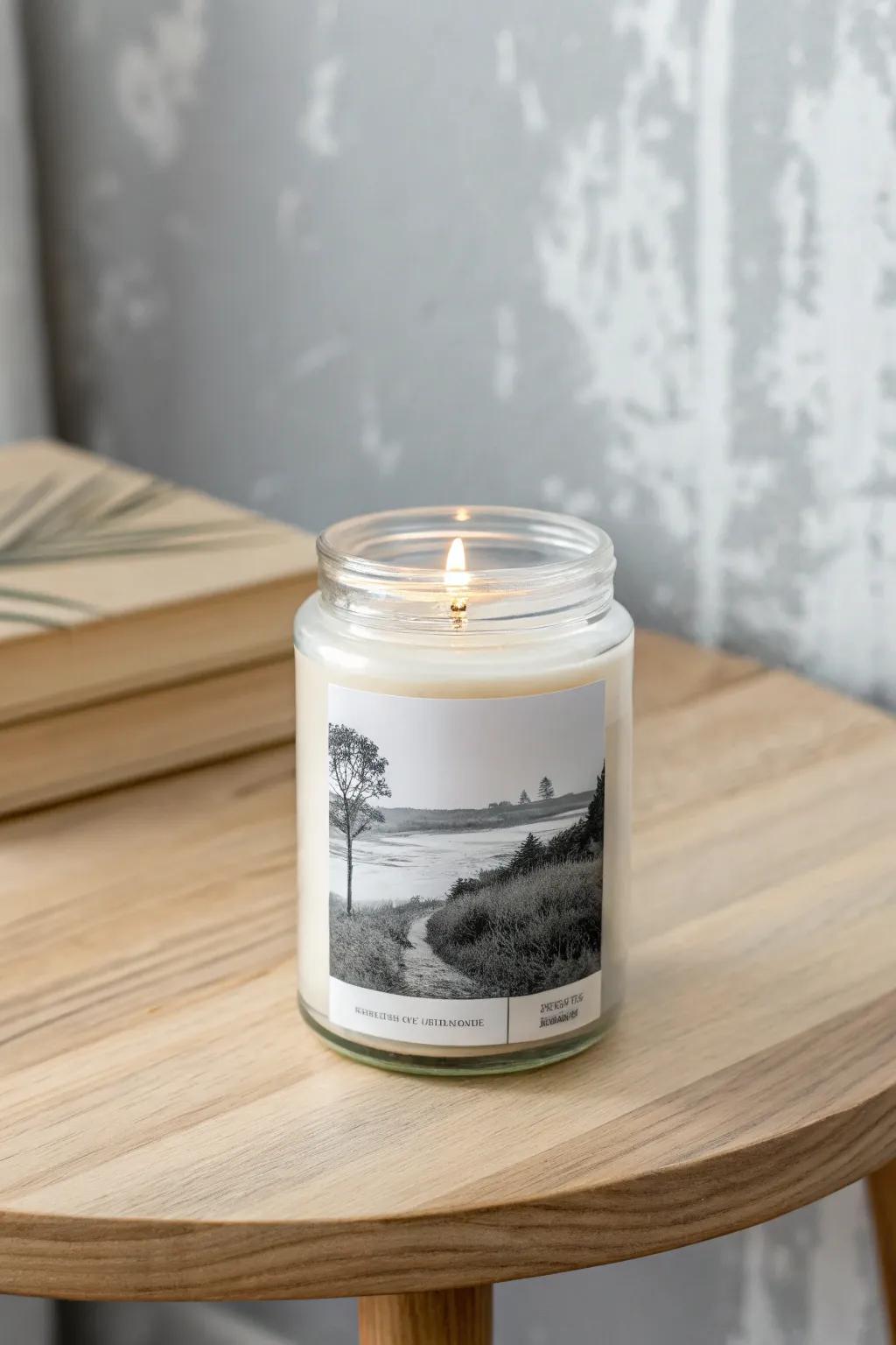 Capture instances, illuminate remembrances. Transform your candle containers into personalized mementos.