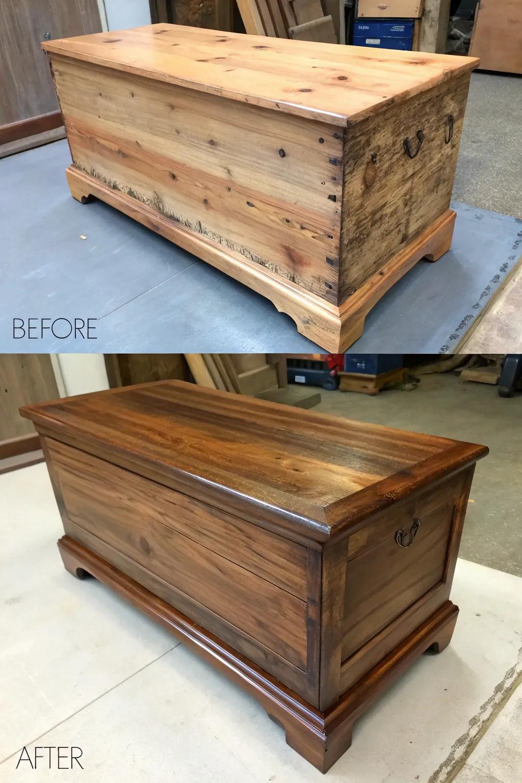 Restoring a blanket chest can be a rewarding and stunning transformation.