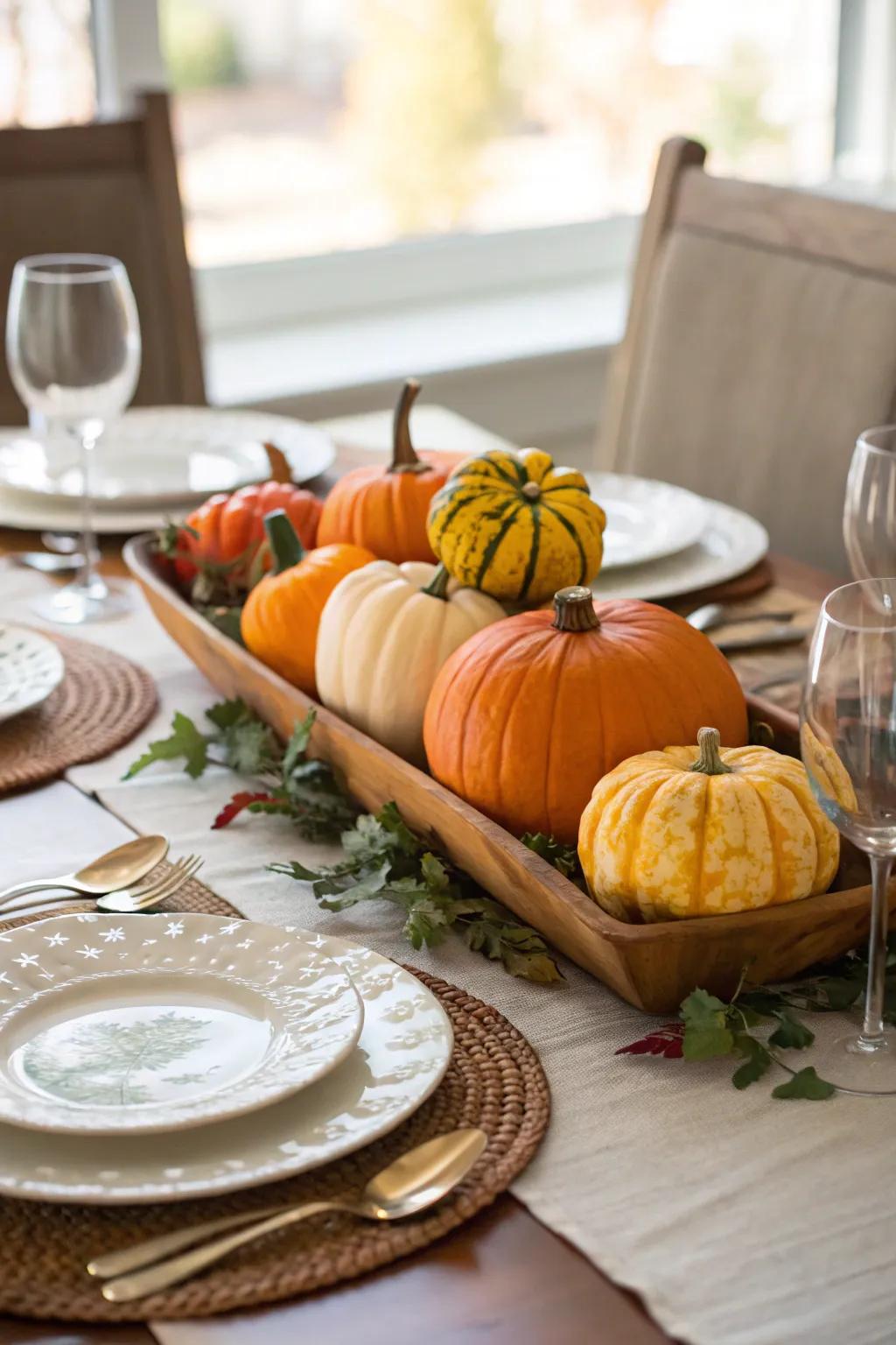 Seasonal items adding charm and celebrating the harvest.