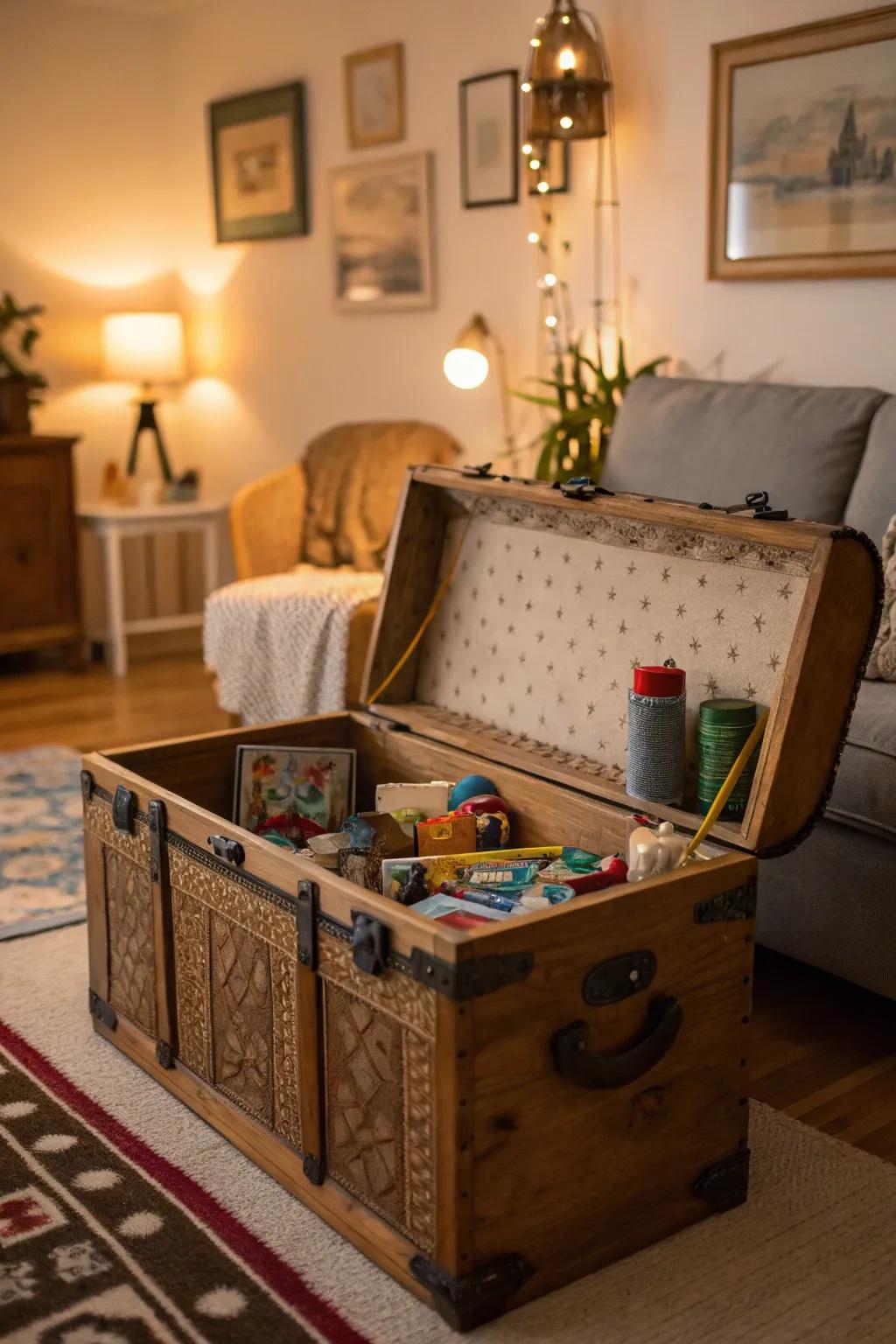 Toy chests deliver traditional and concealed storage.