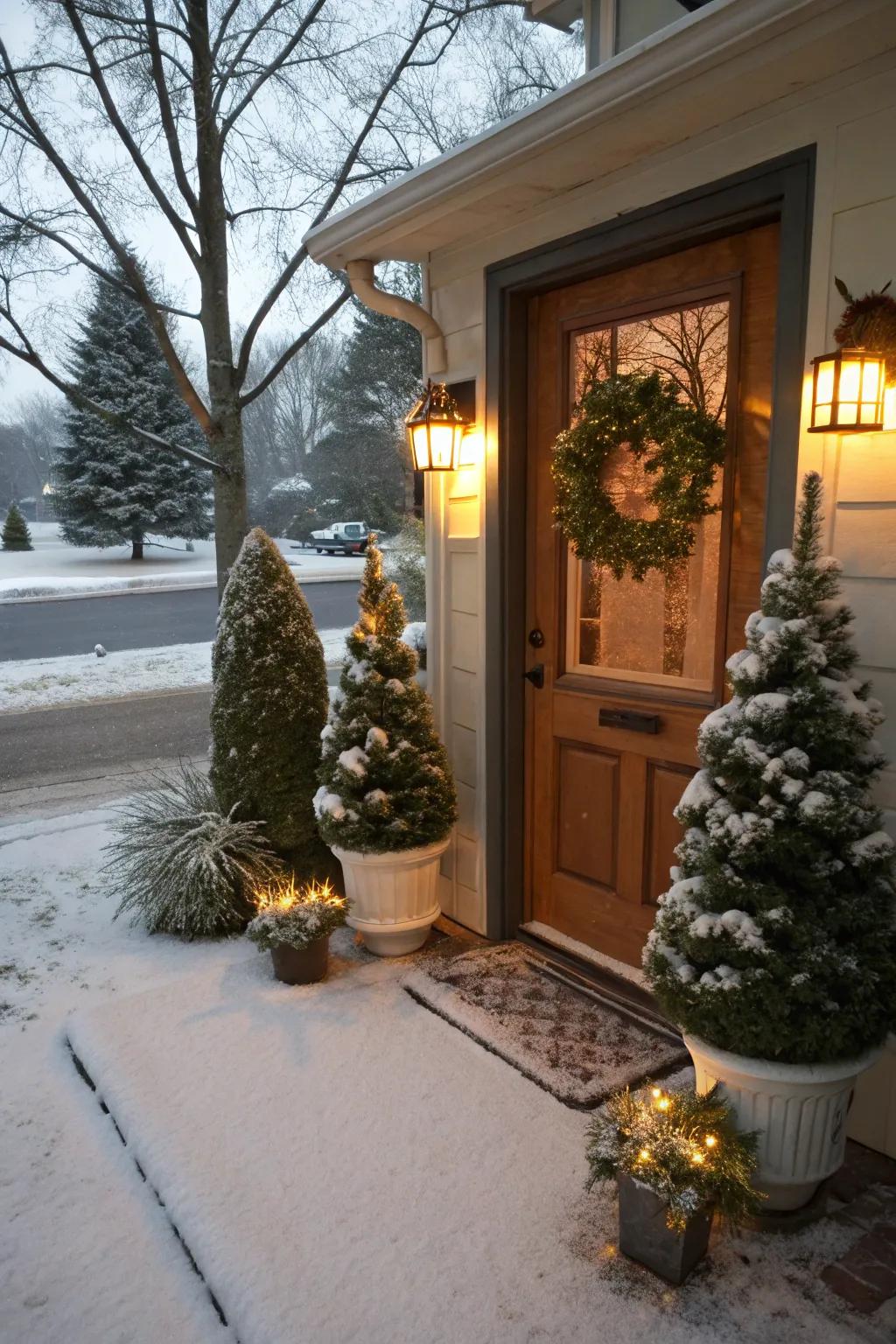 Bring the frosted woodland to your doorstep.