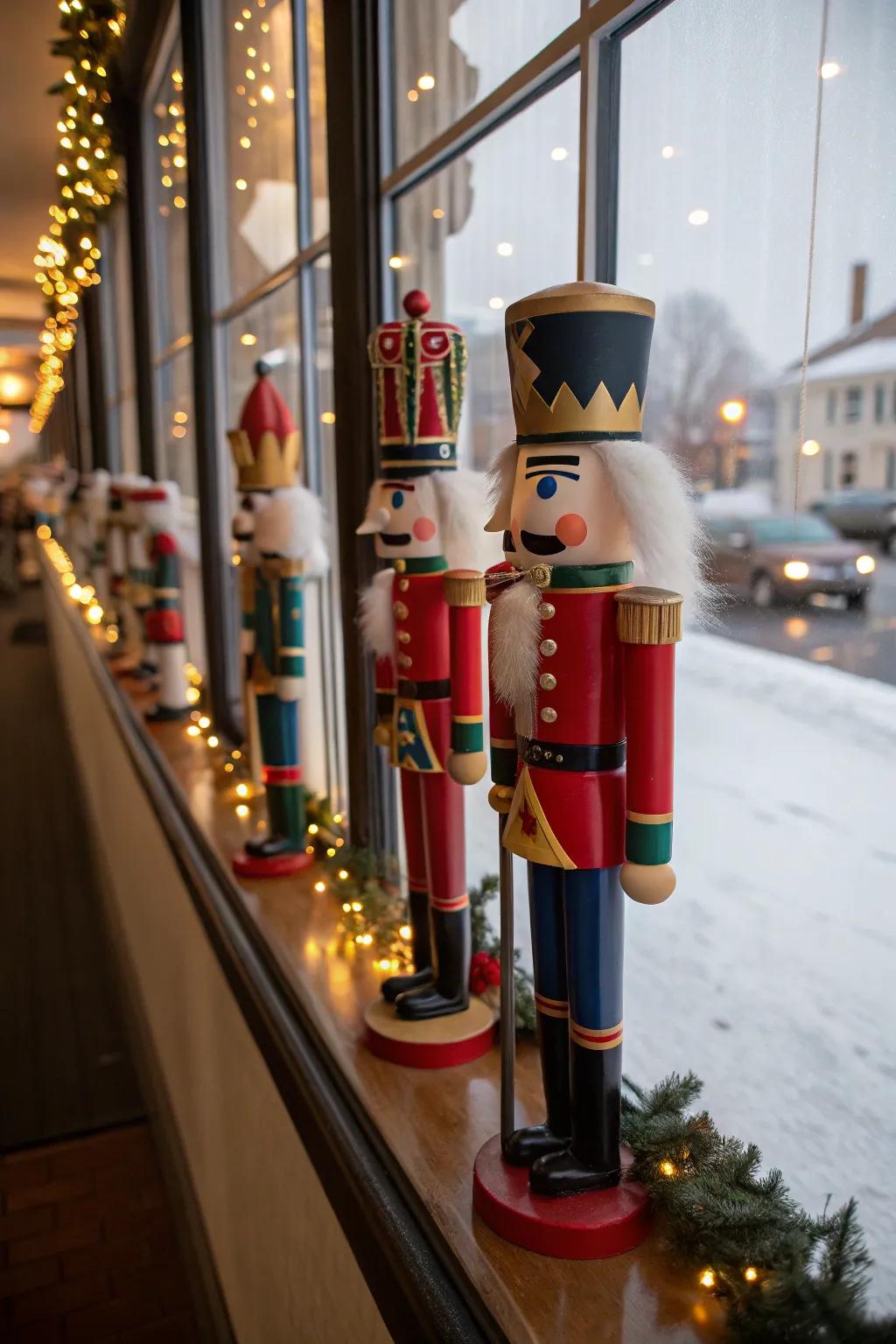An allegiance of kernel cracker statuettes assimilates caprice and custom.