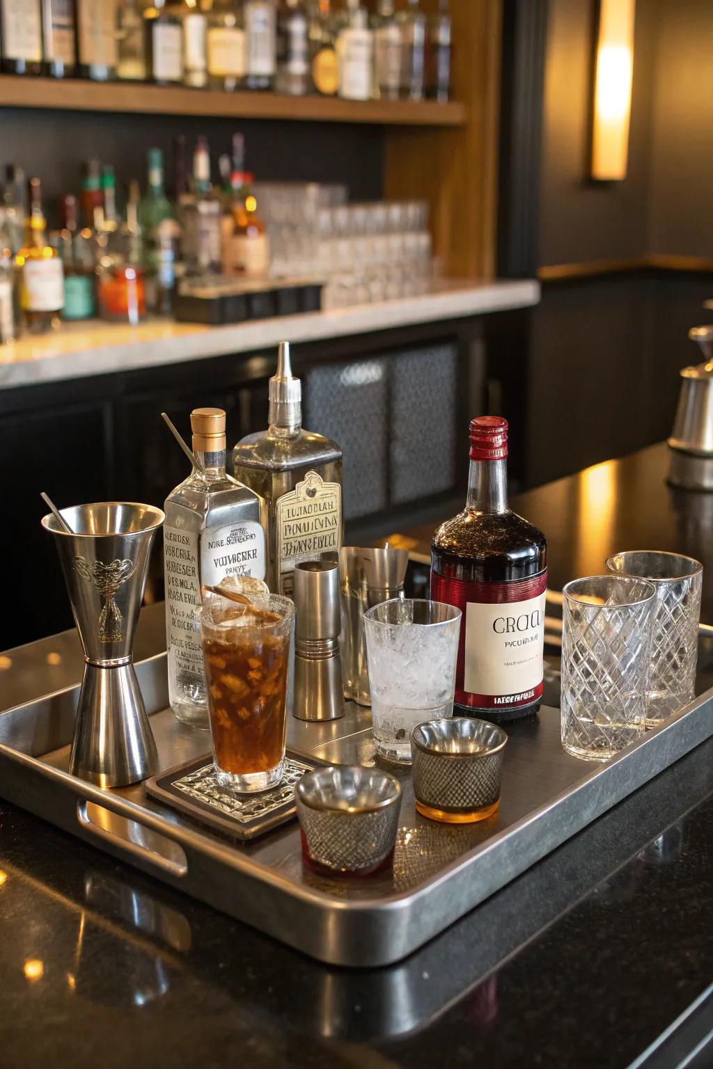 Serving boards keep everything organized and convenient.