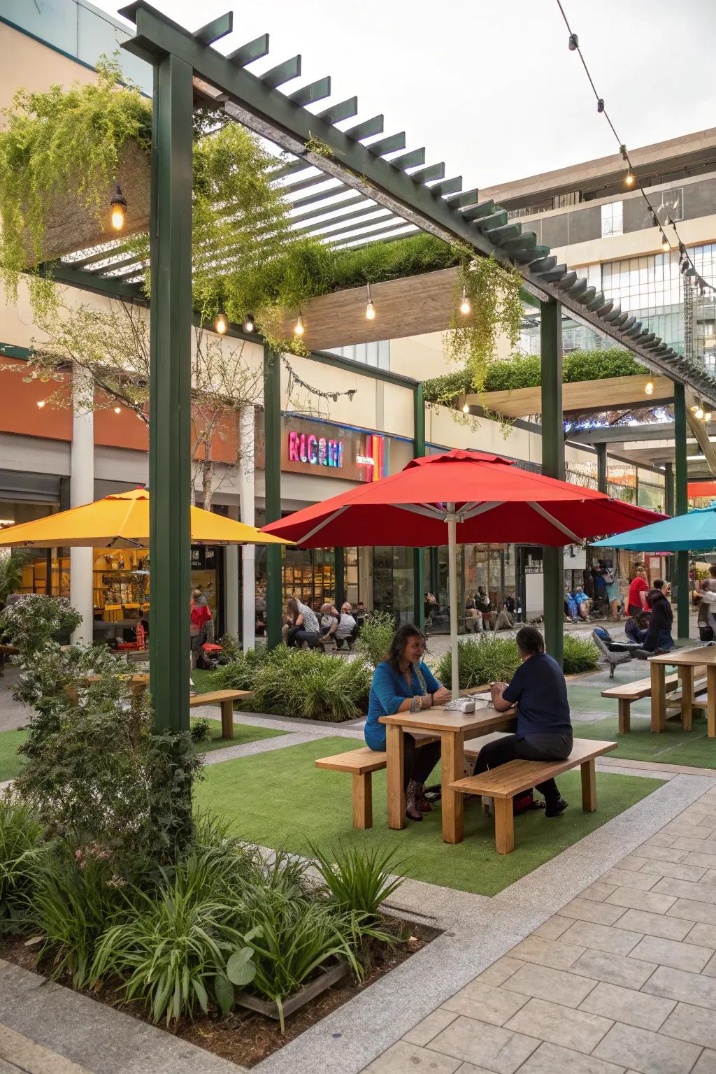 Active spaces help people talk and be creative.