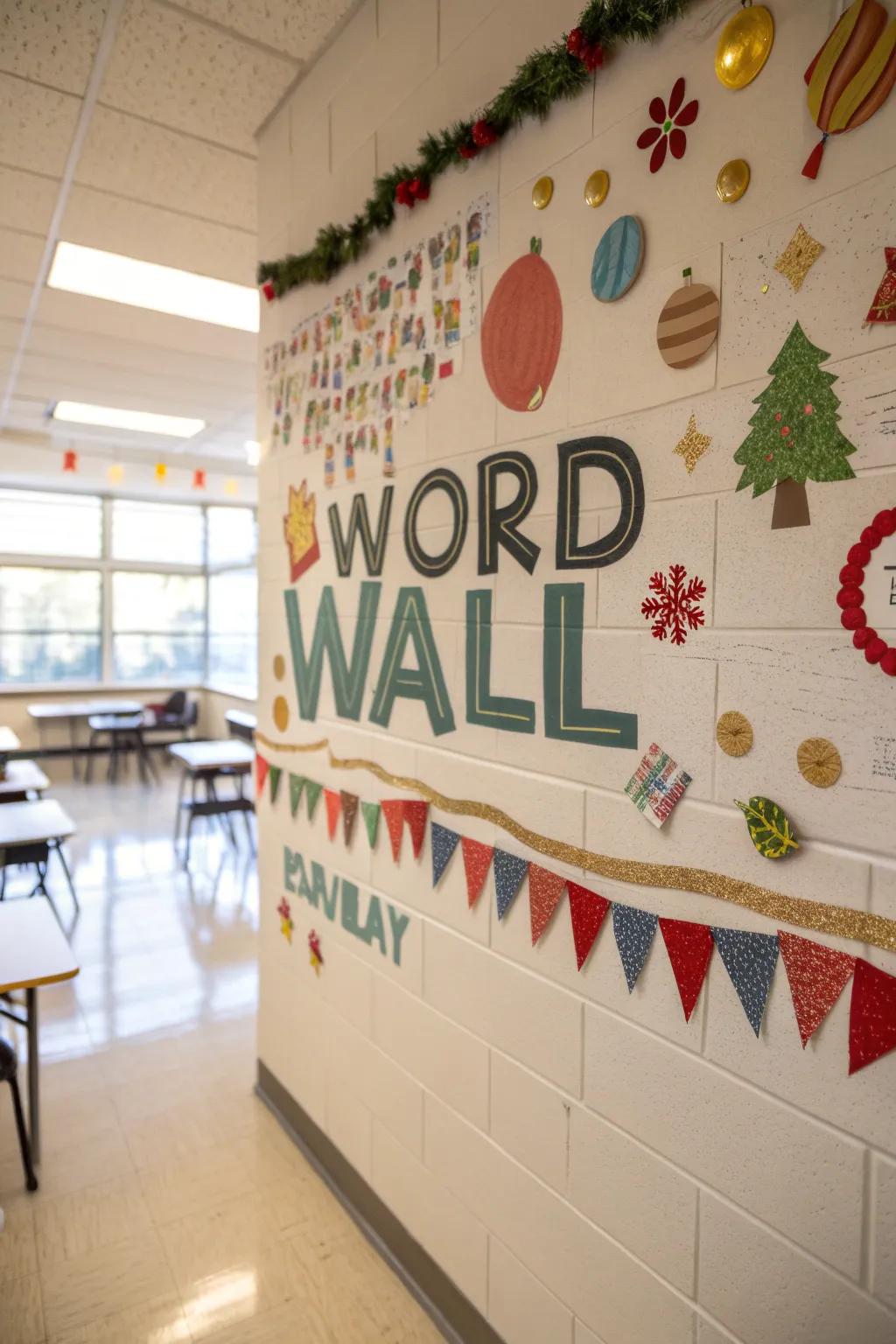 A seasonal vocabulary vista showcasing embellishments shifting through the annum