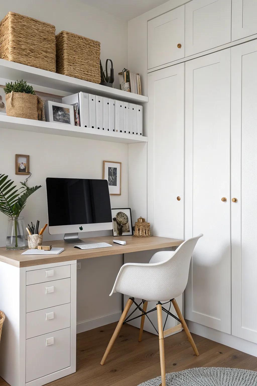 Achieve a minimalist aesthetic with storage.