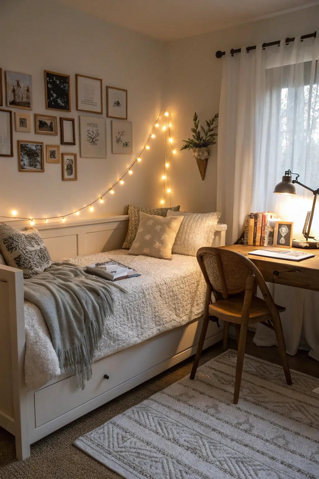 Highlight lighting adds warmth and accentuates key areas in a room.