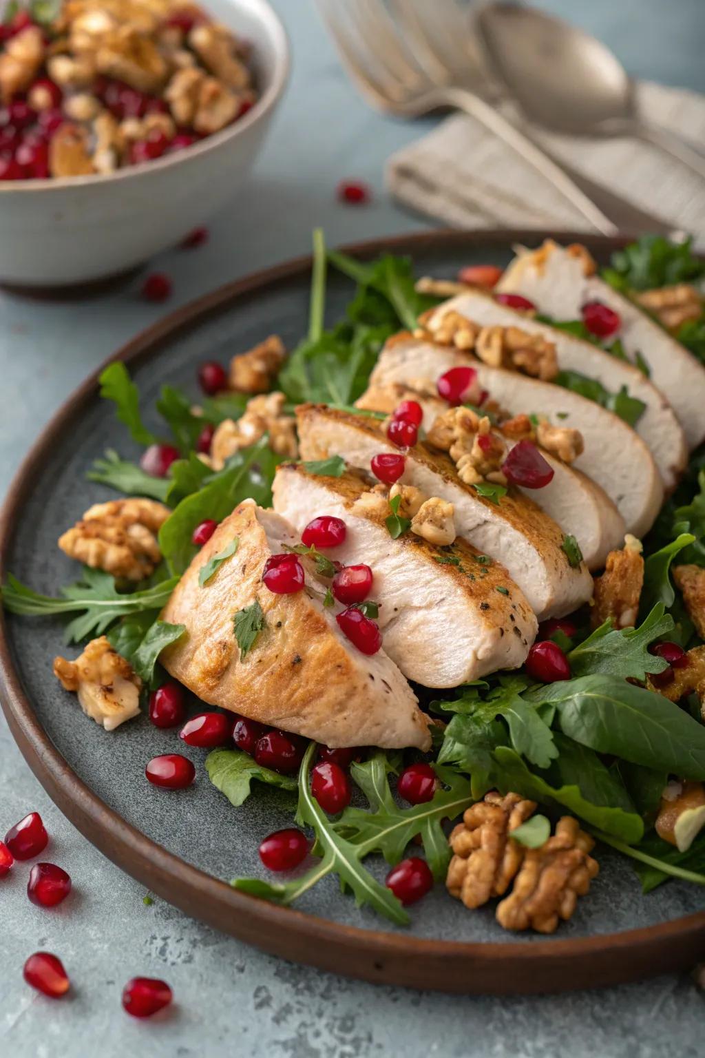 Fruit and nut chicken, a flavorful and unique meal for December.