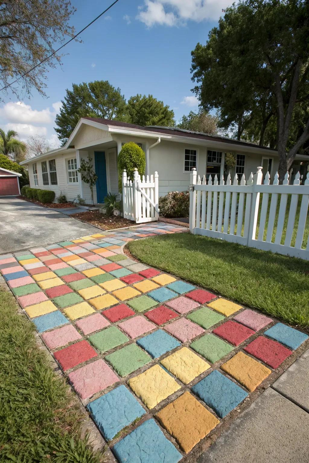 Vibrant hues create a striking effect.