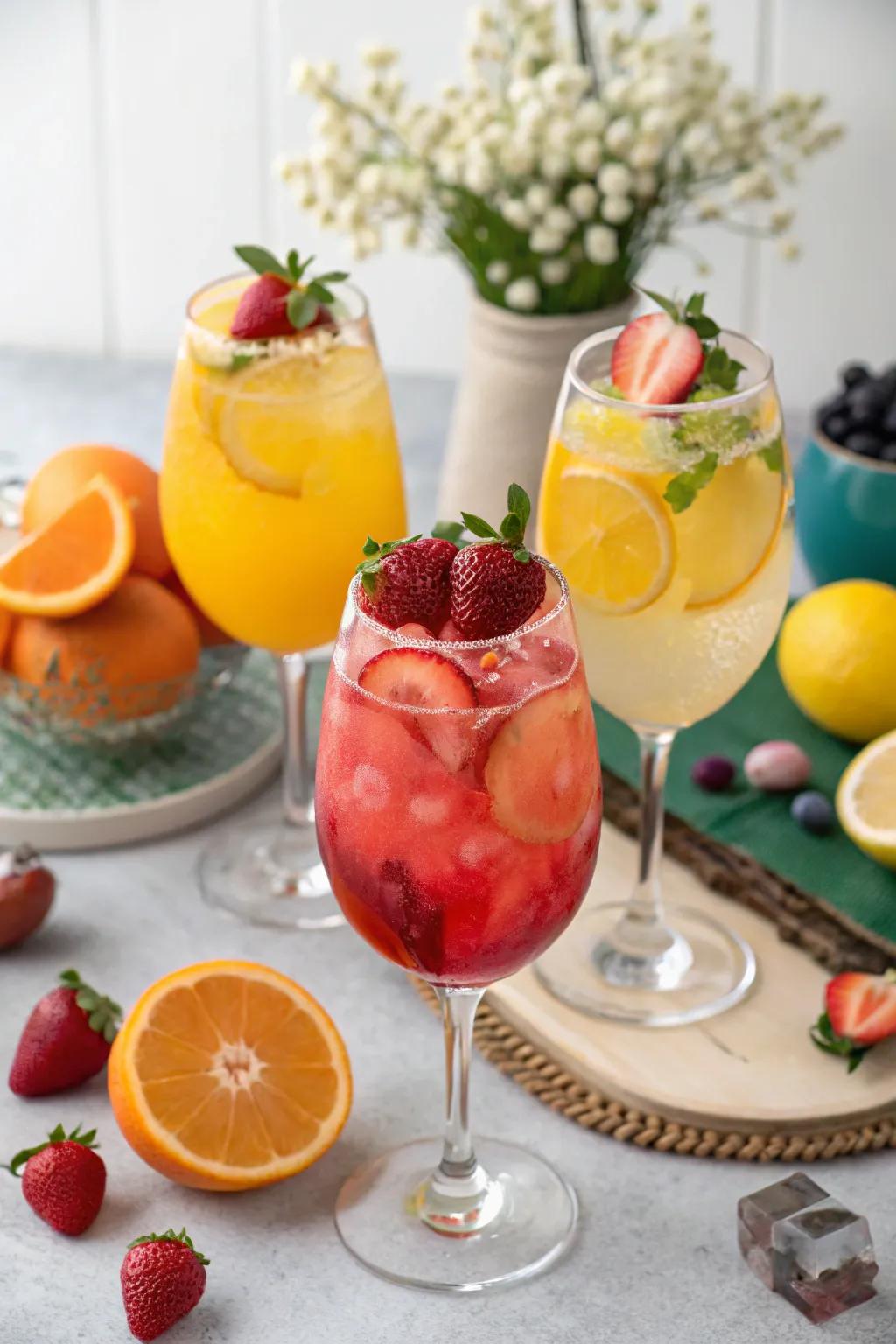 Vibrant and refreshing non-alcoholic beverages perfect for guests of all ages.