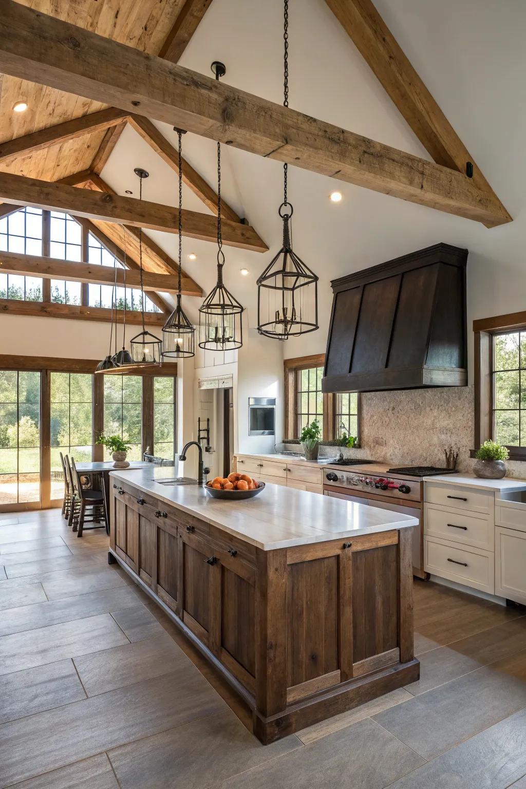 Modern cottage style with a cozy yet elegant twist.