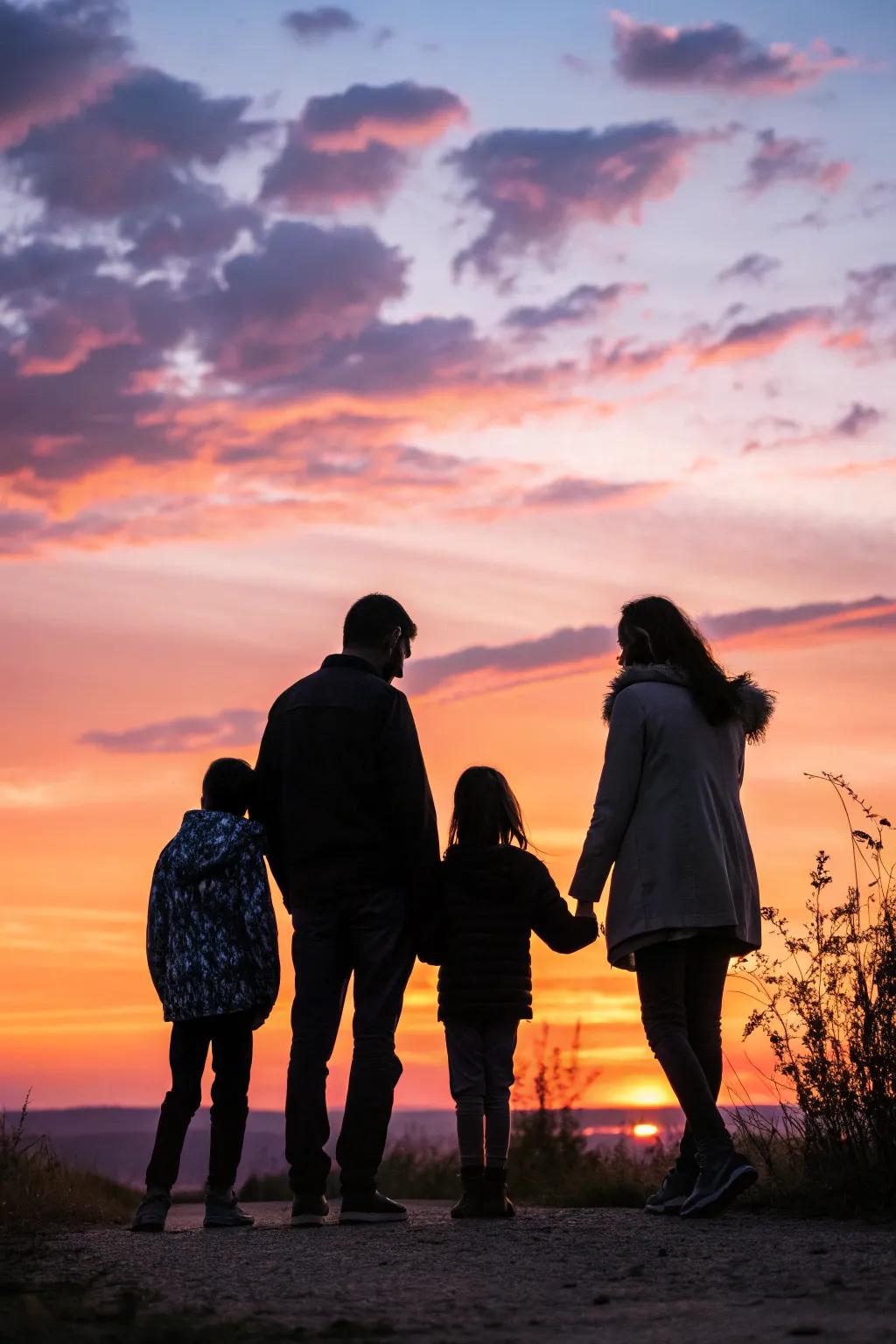 Capture drama and beauty with twilight outlines.