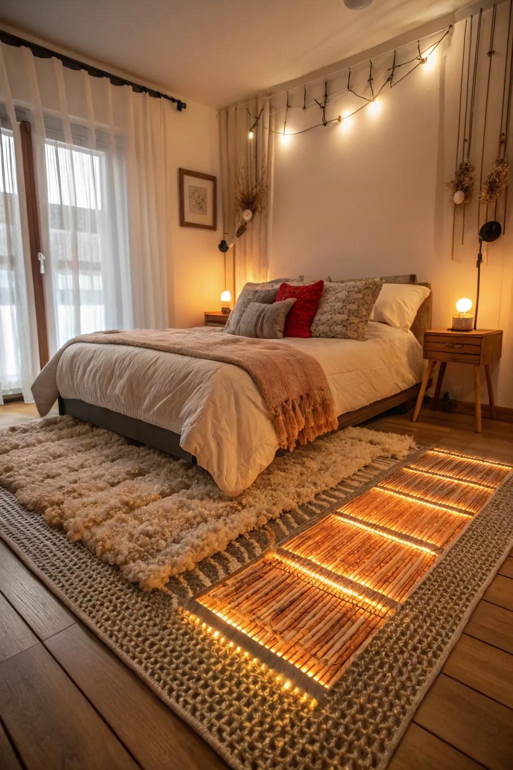Thermal powered floors add warmth and coziness to any space.