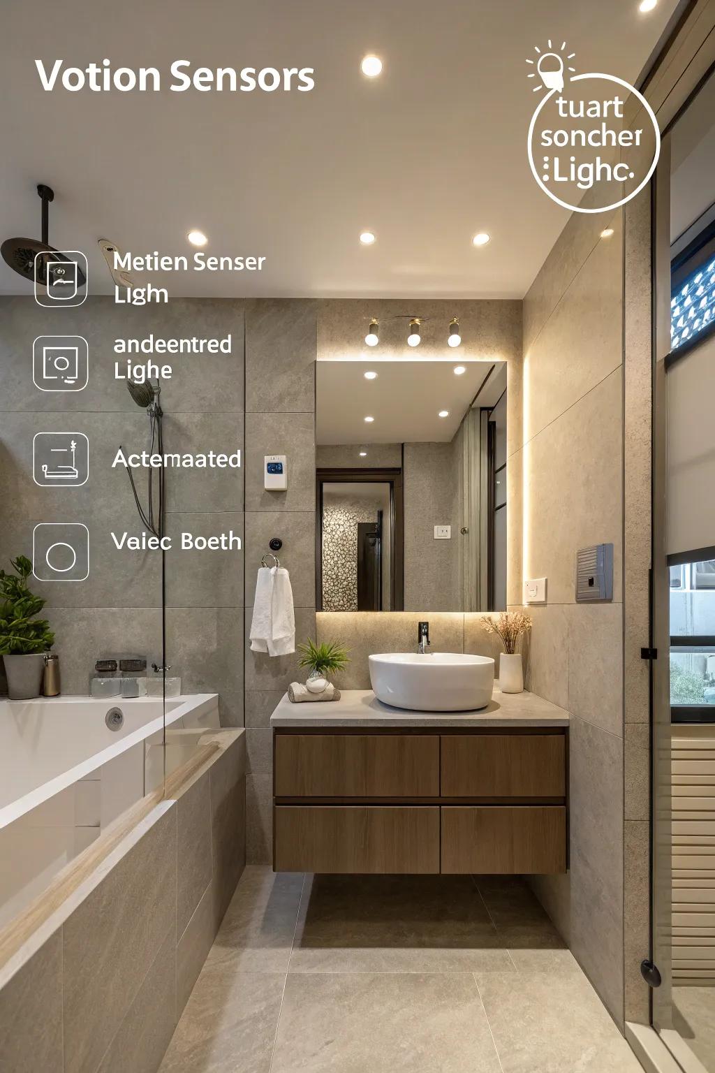 Smart technology introduces convenience and a modern touch.