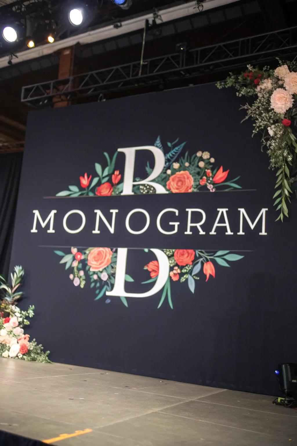 Bold monograms present a modern and expert appearance.