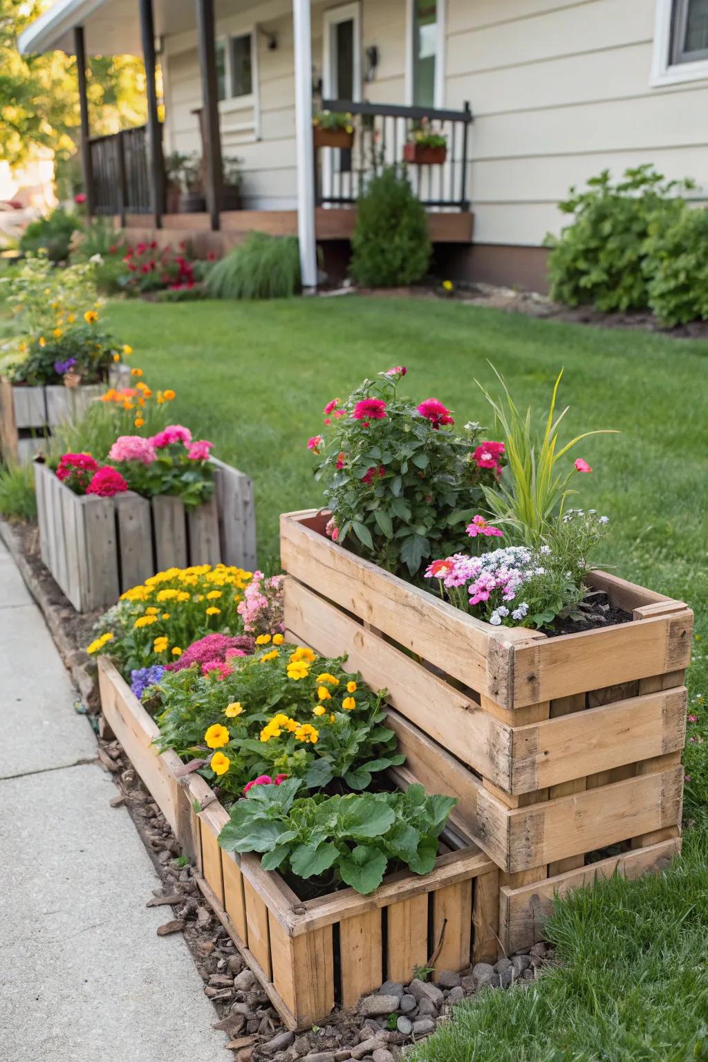 Add countryside charm using reused materials in your garden.