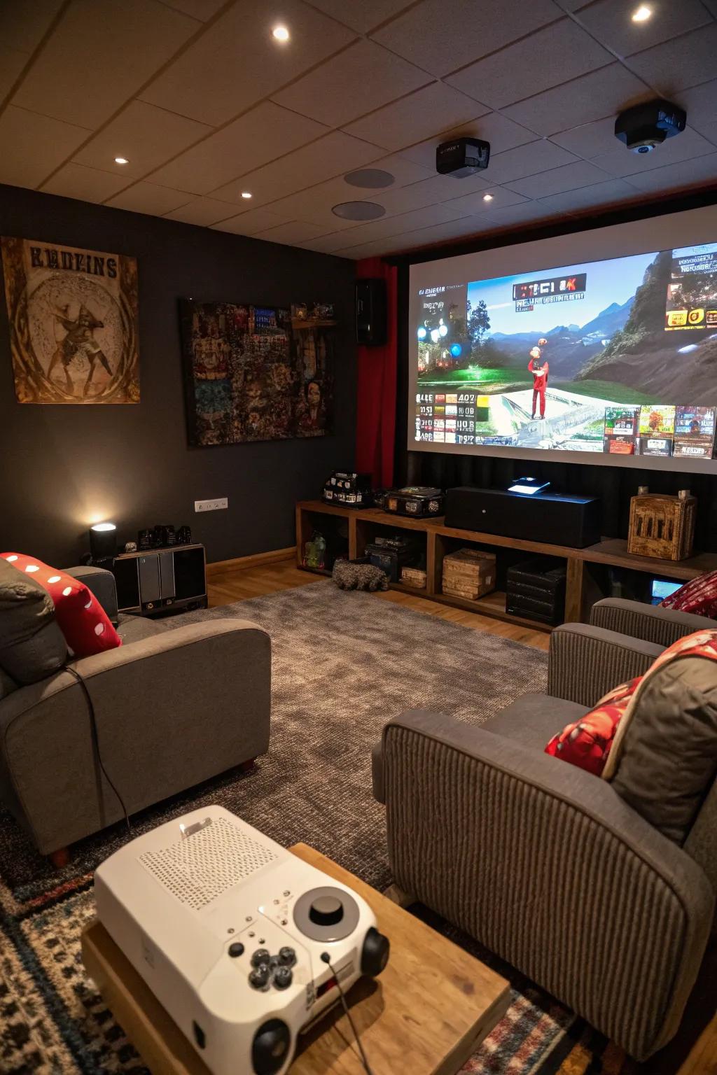 Maximize with a projector for immersive gaming.