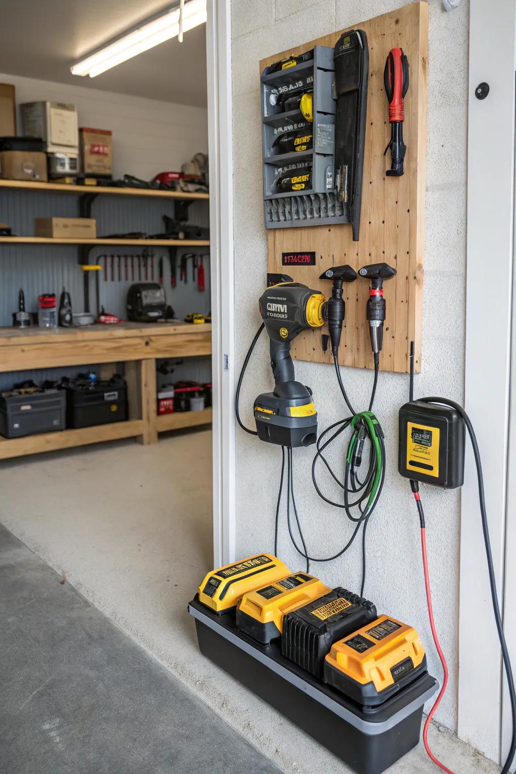 Stay powered up with a dedicated charging center.