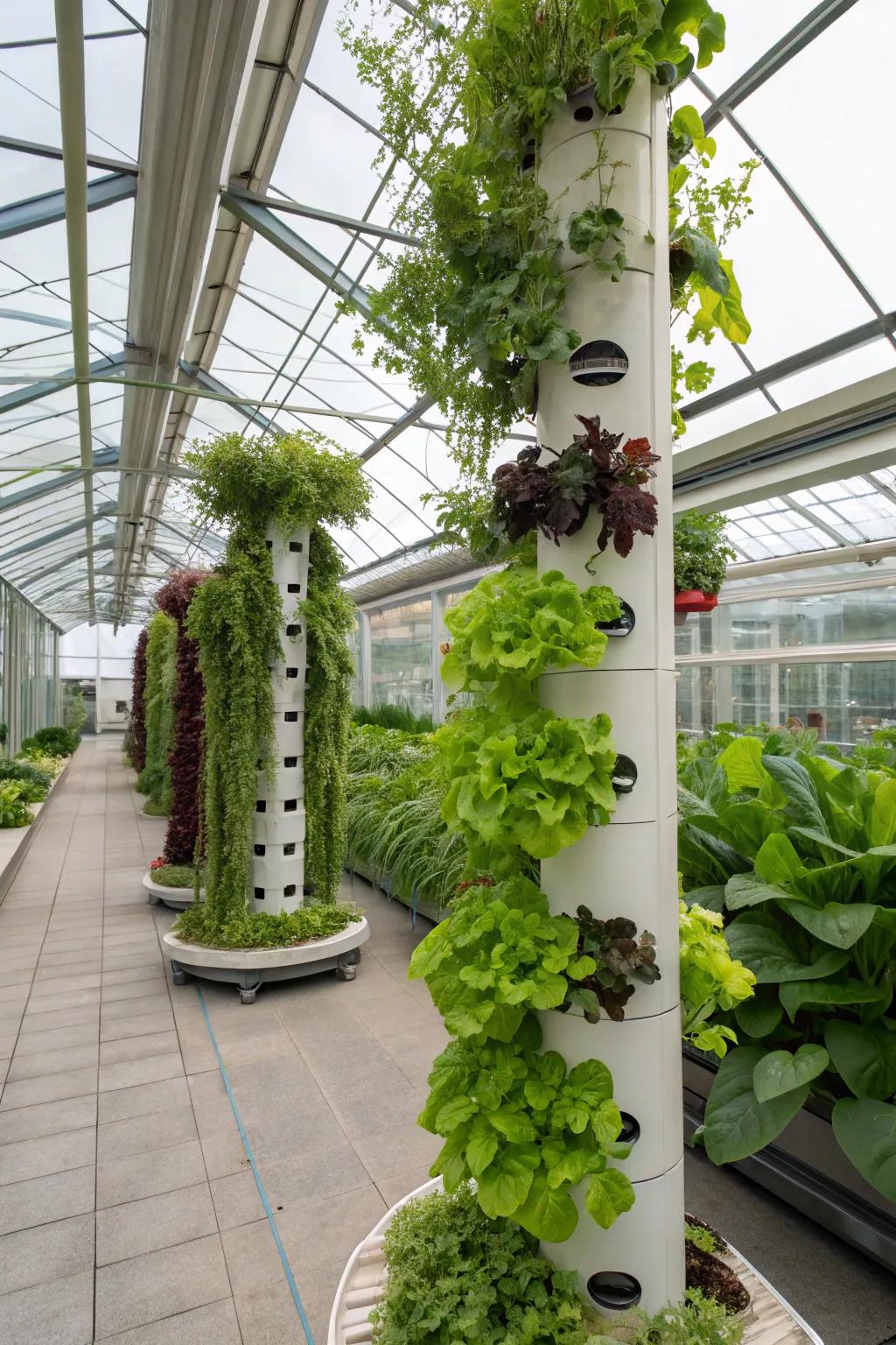 Groundbreaking upright hydroponic system maximizing efficiency.