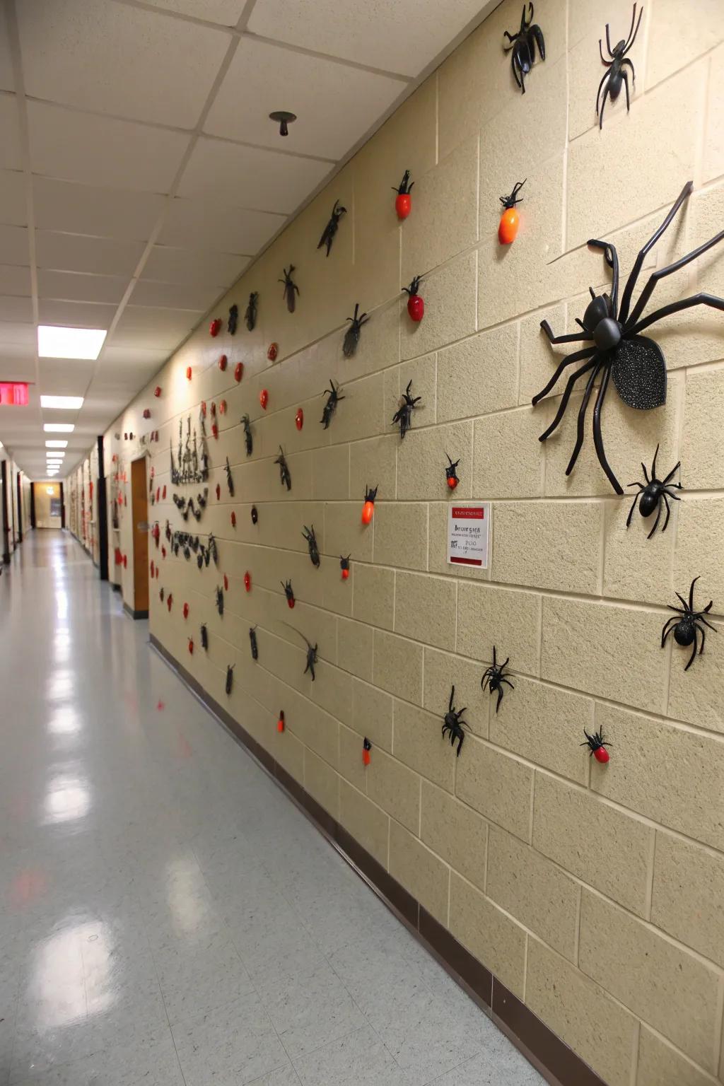 Creepy crawlies contribute a component of surprise.