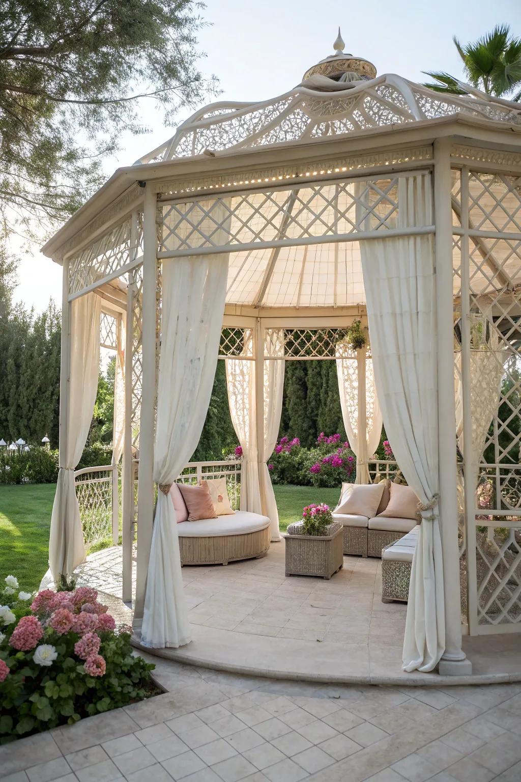Create an inviting space with an open-air pavilion gazebo.