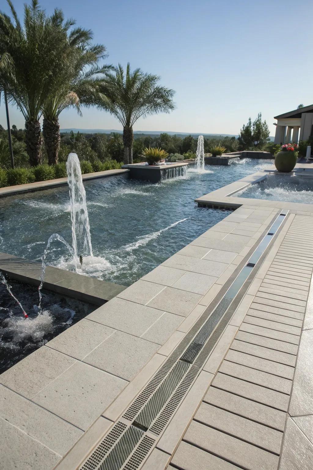 Thermo-protected routes ensure efficient water management.