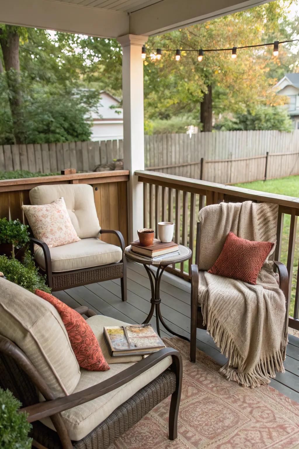 A comfortable seating space welcoming visitors with style and comfort.