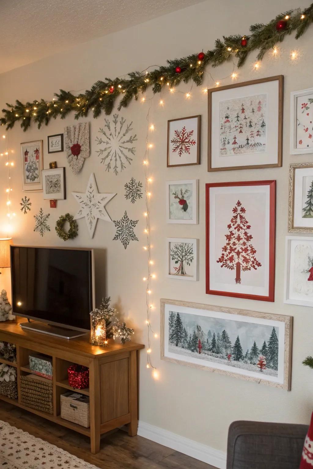 Seasonal art elevates the seasonal vibe.