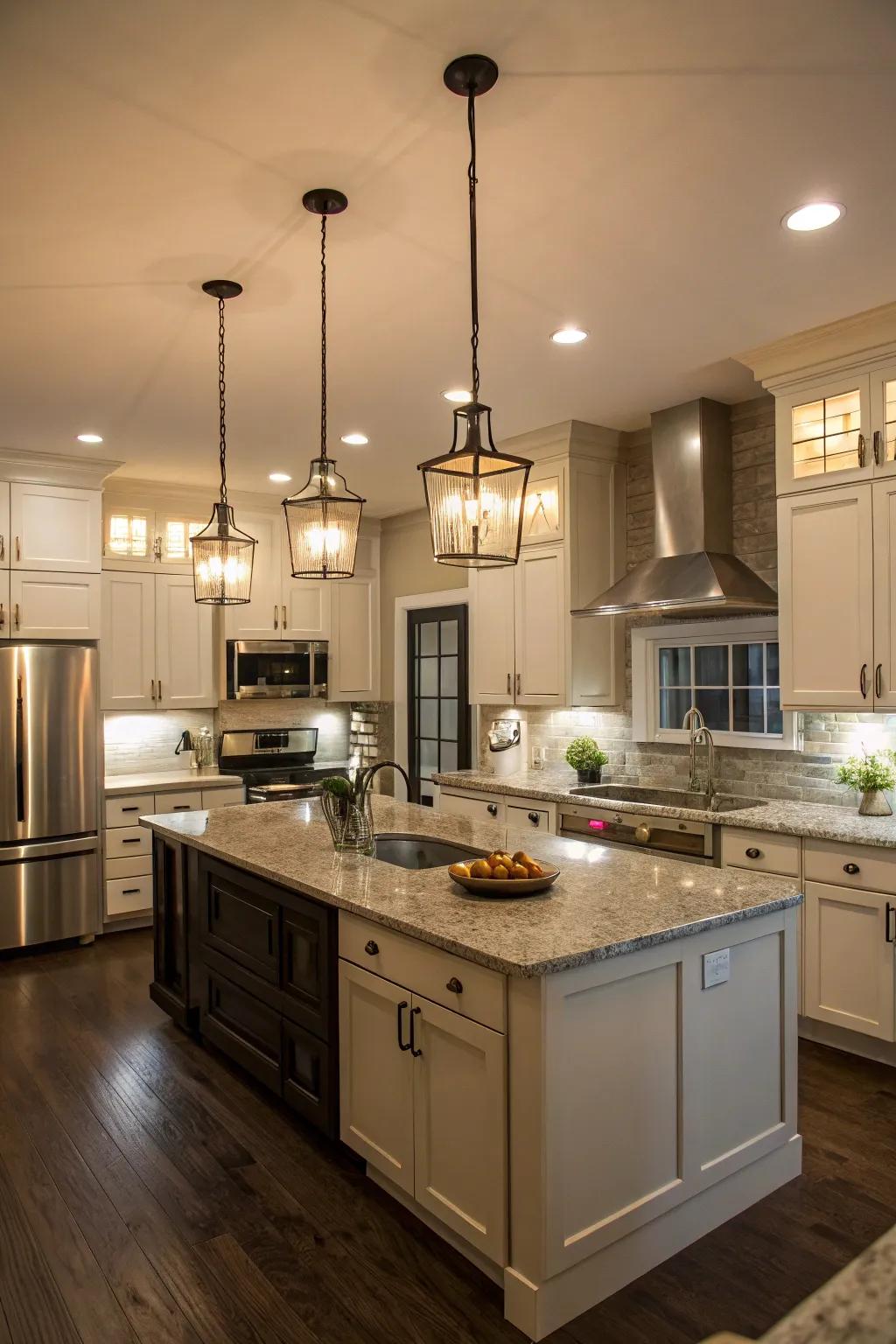 Inset lighting ensures a balanced and layered glow.