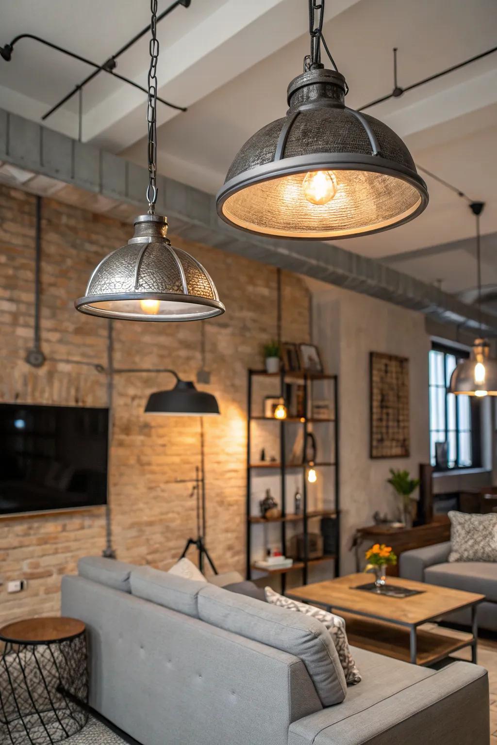 Iron fixtures bring an industrial edge to your space.